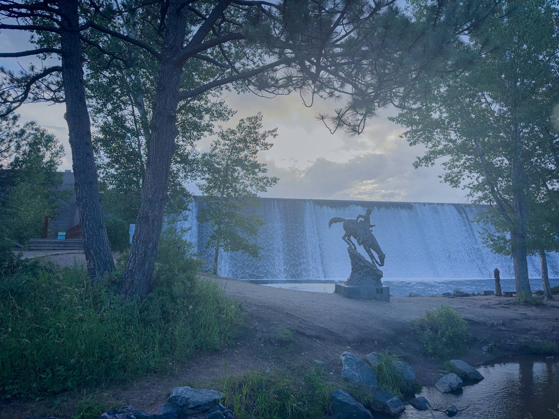Waterfalls, Misty, Evergreen Lake, Evergreen Colorado