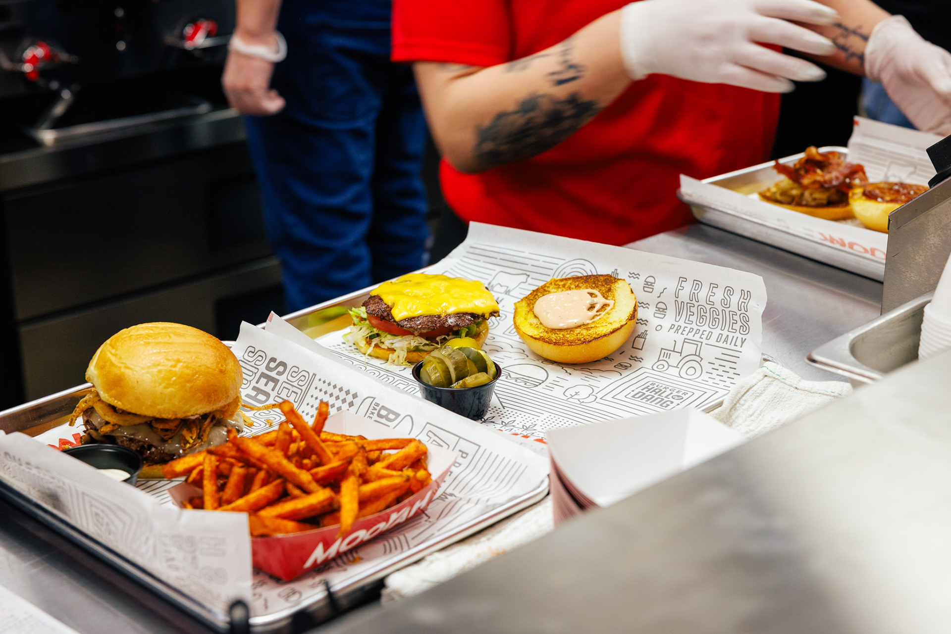Burger and Fries