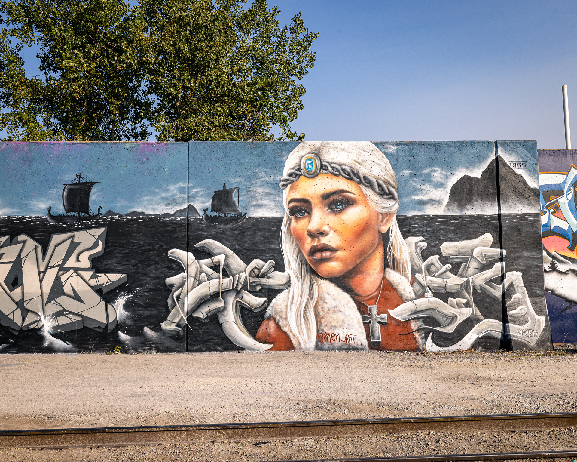 Looking Back at the Wall - Paint Saint Louis 2024