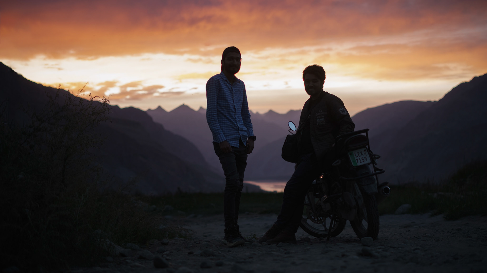  "Impermanence": This picture was taken in Khalpu, very close to the border with India, I was being hosted by Adnan, one of the characters in the picture, that day we had gone on a drone flying adventure, we waited until sunset but in the beginning it wasn’t colorful at all, we actually decided to leave, as soon as we started going on our bikes the sky got like you can see on the picture, it lasted 10 min at the most, sooner or later any condition changes, Buddhist call this Anica (impermanence) and they believe that in order to avoid suffering its essential to be fully conscious of this characteristic of existence  