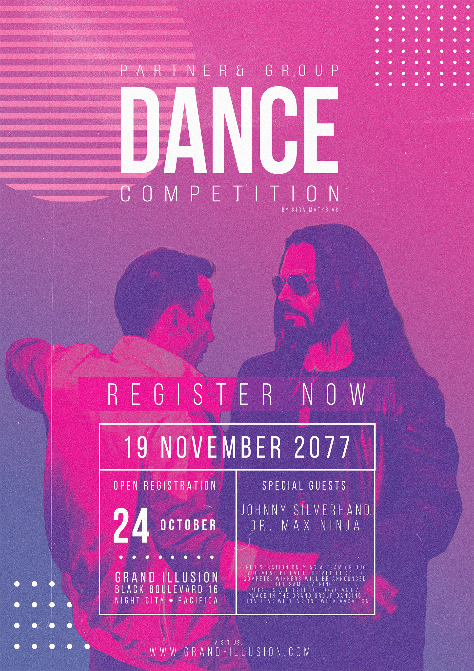 Partner & Group Dance Competition Poster