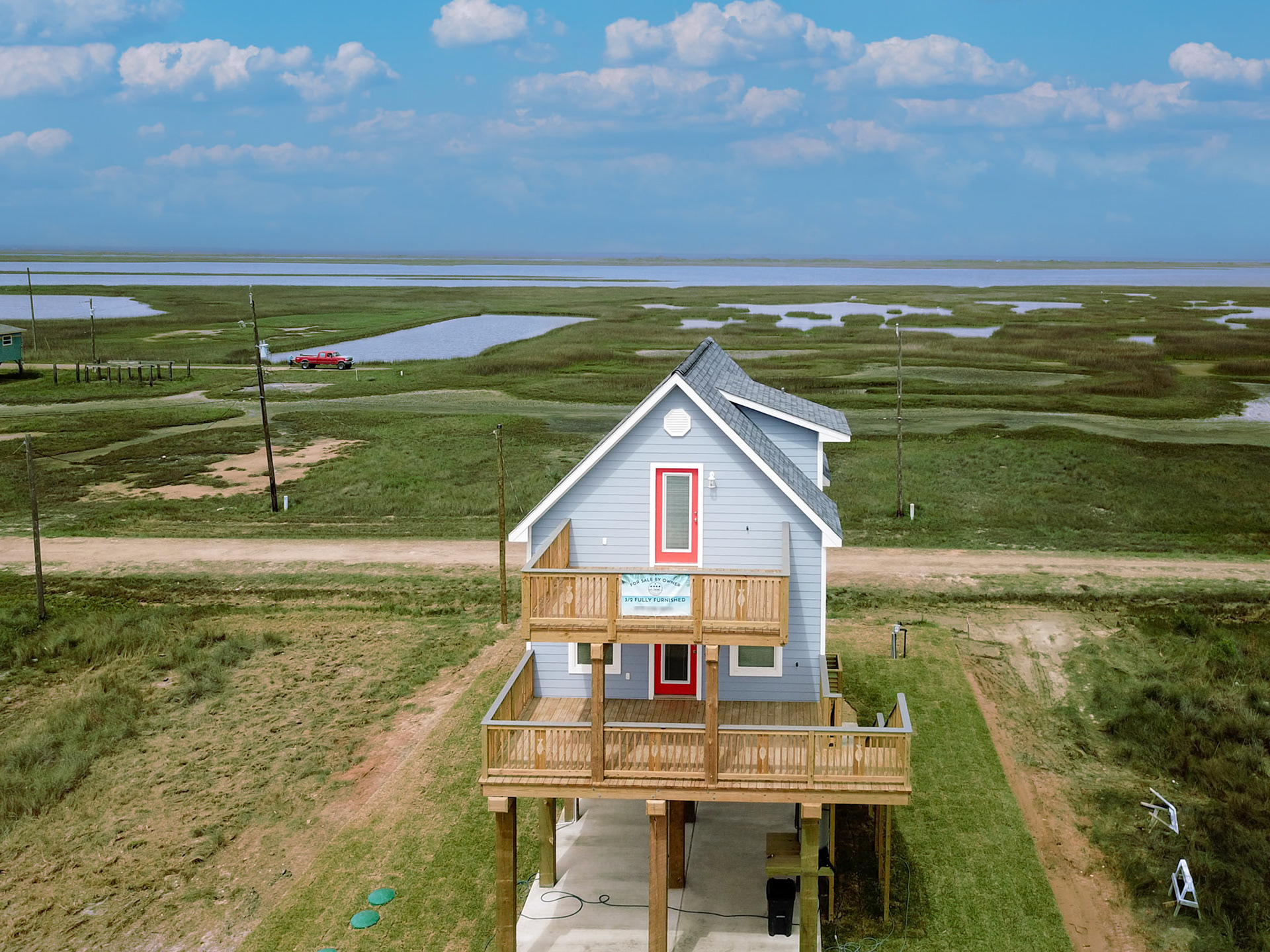 Coastal Real Estate Drone Photography: Summer View