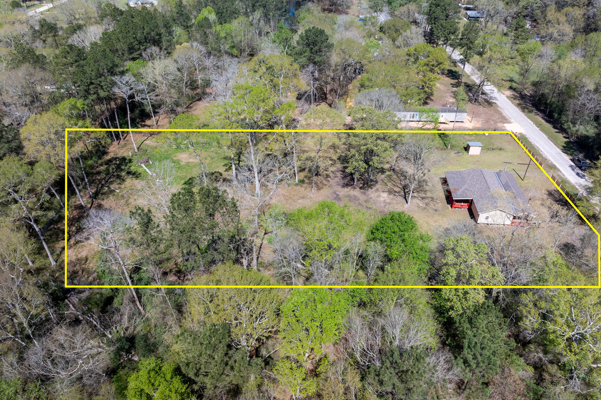 Aerial Property Boundary Overlay for Real Estate Listings.