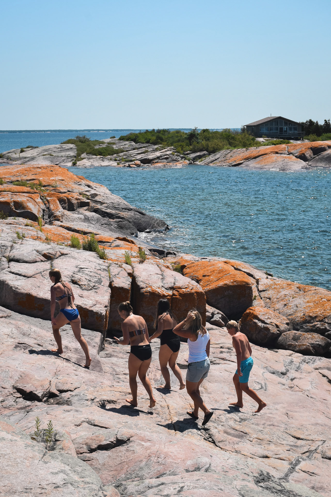 Exploring an island