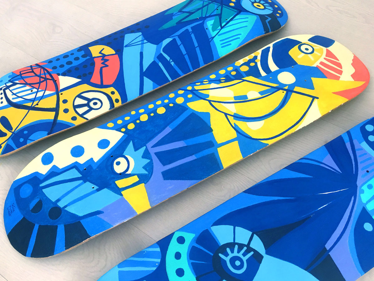 Delia Ruiz Malo - RECYCLED SKATEBOARDS