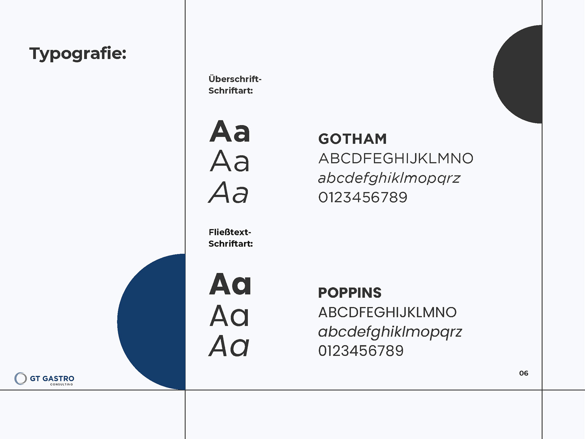 GT GASTRO Consulting Brand Guidelines
