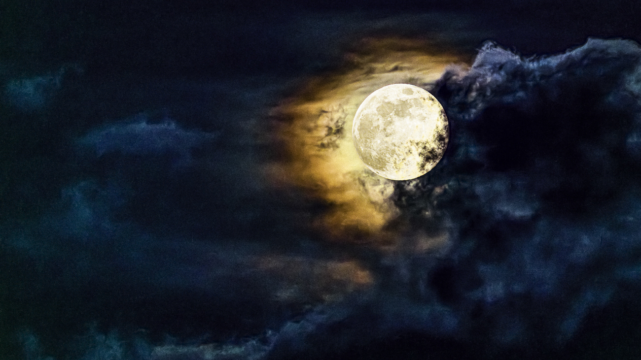 Komposition, Wien, Vollmond, Jänner 2024