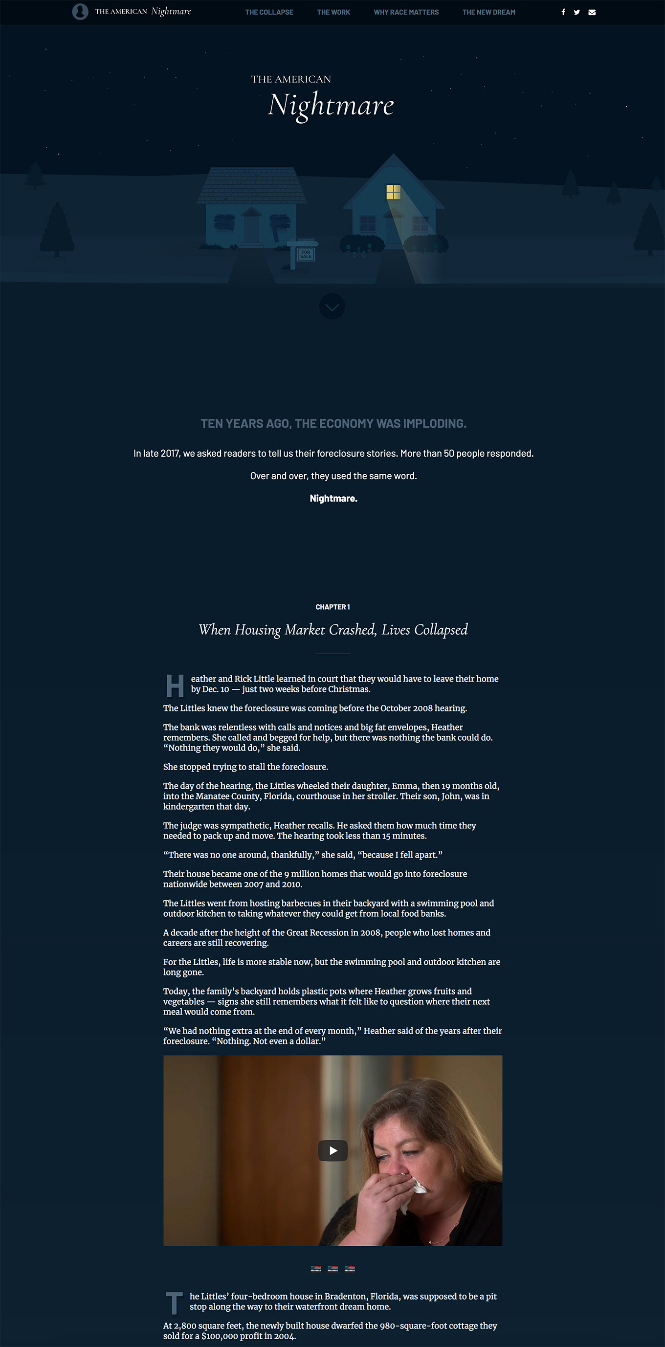 "The American Nightmare" multimedia long-form story by The Penny Hoarder