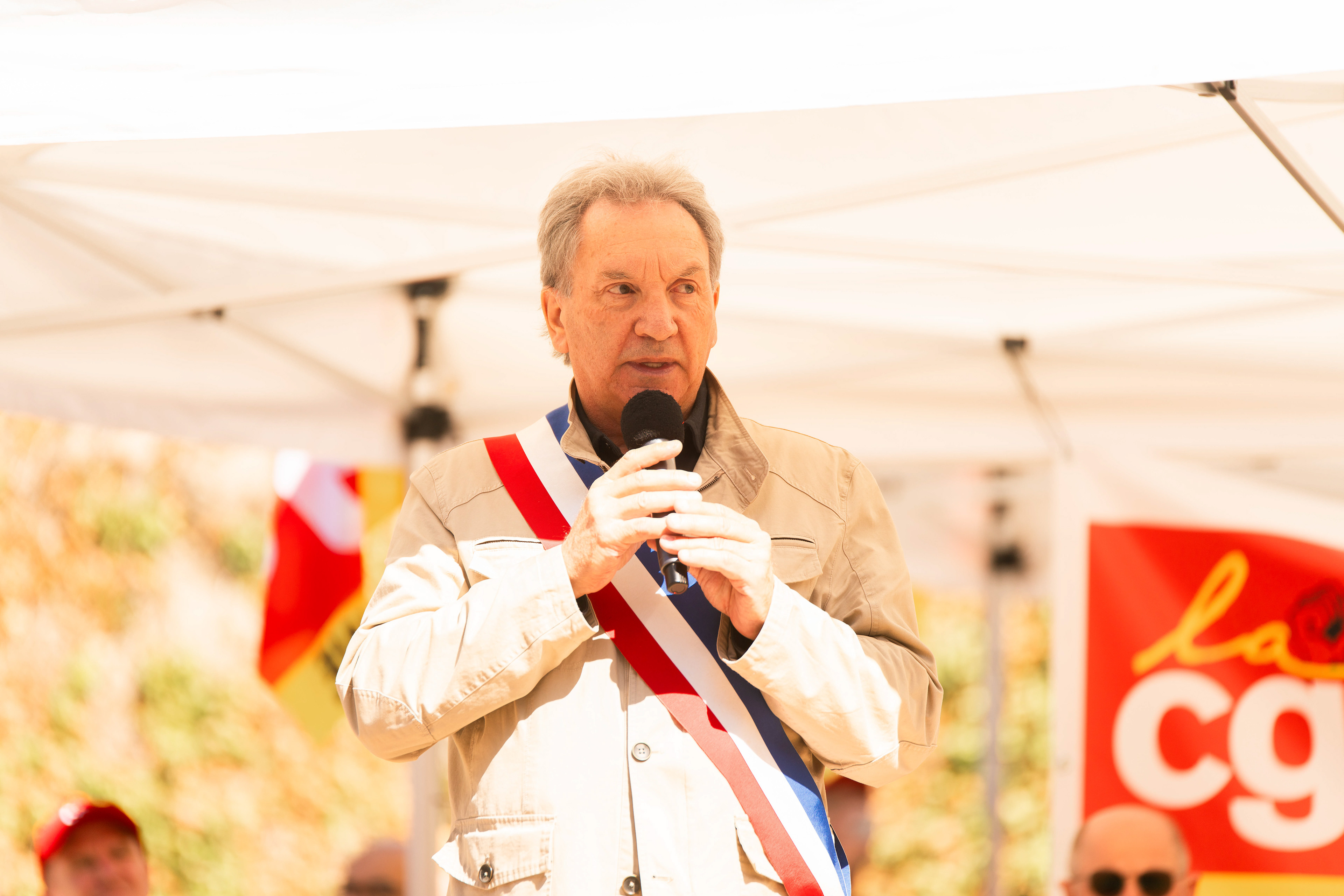 Alain Brézaudy, maire de Châlus.