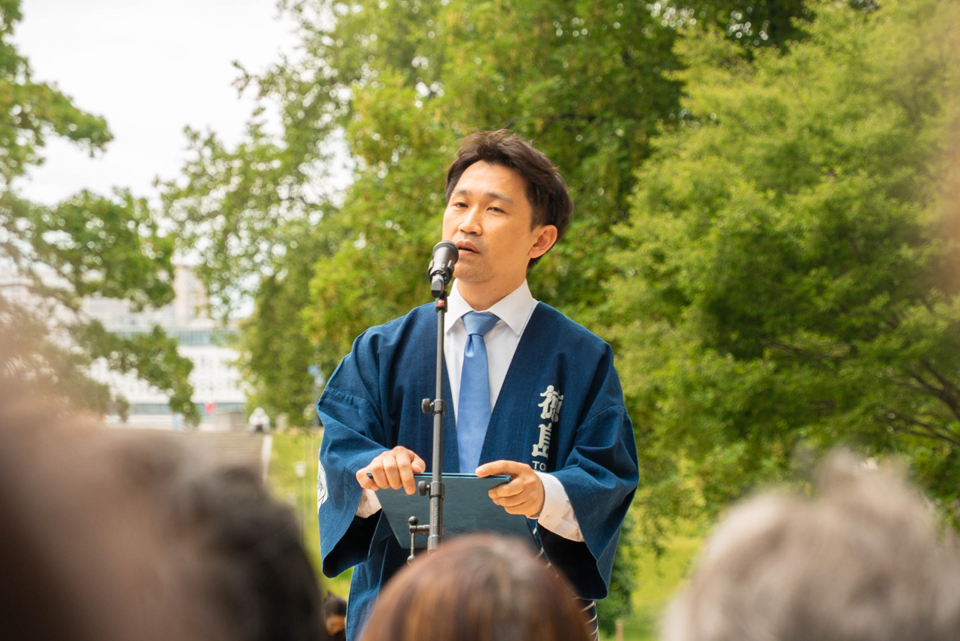 Masazumi Gotoda, gouverneur de la préfecture de Tokushima.