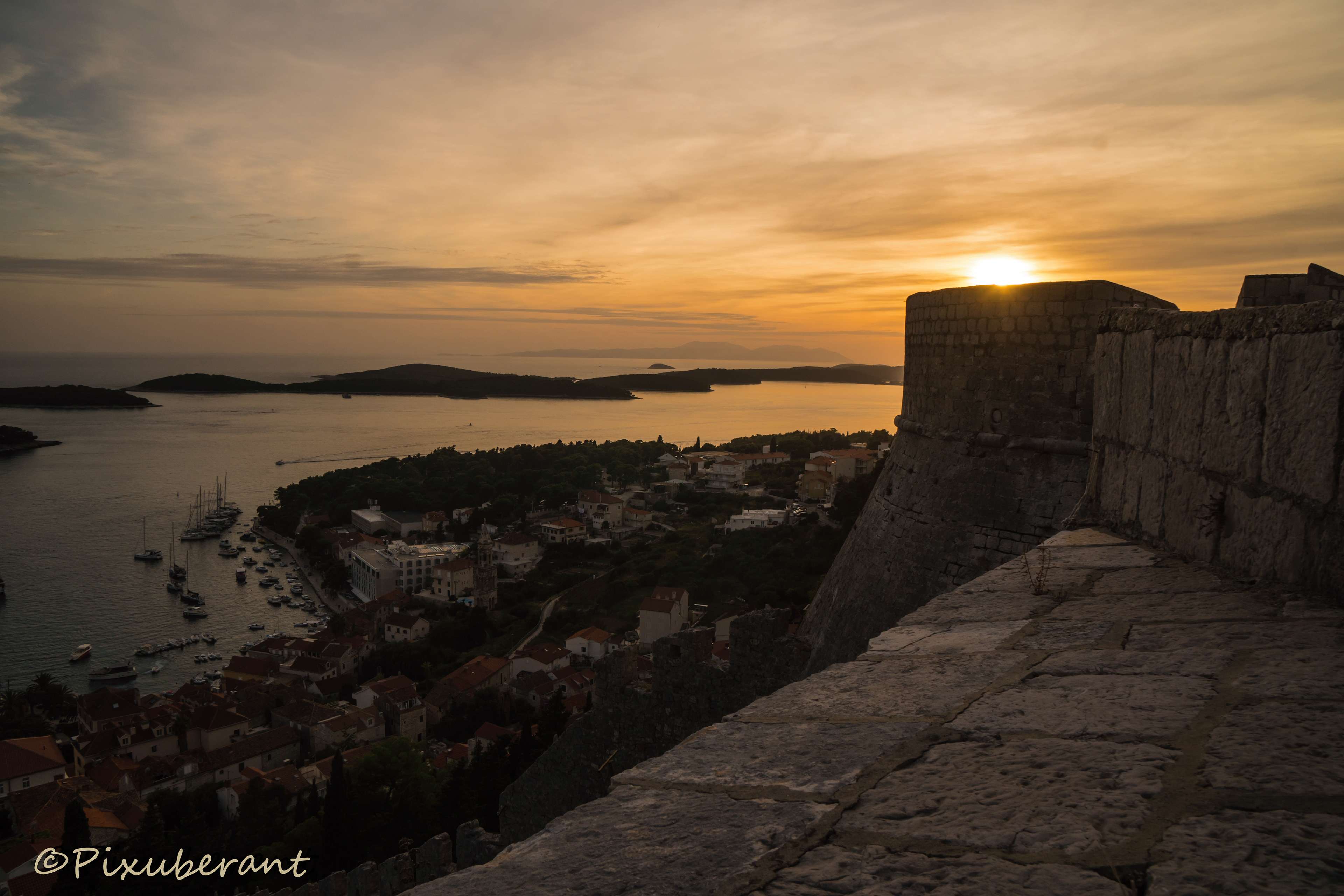 Hvar Fortress sunset