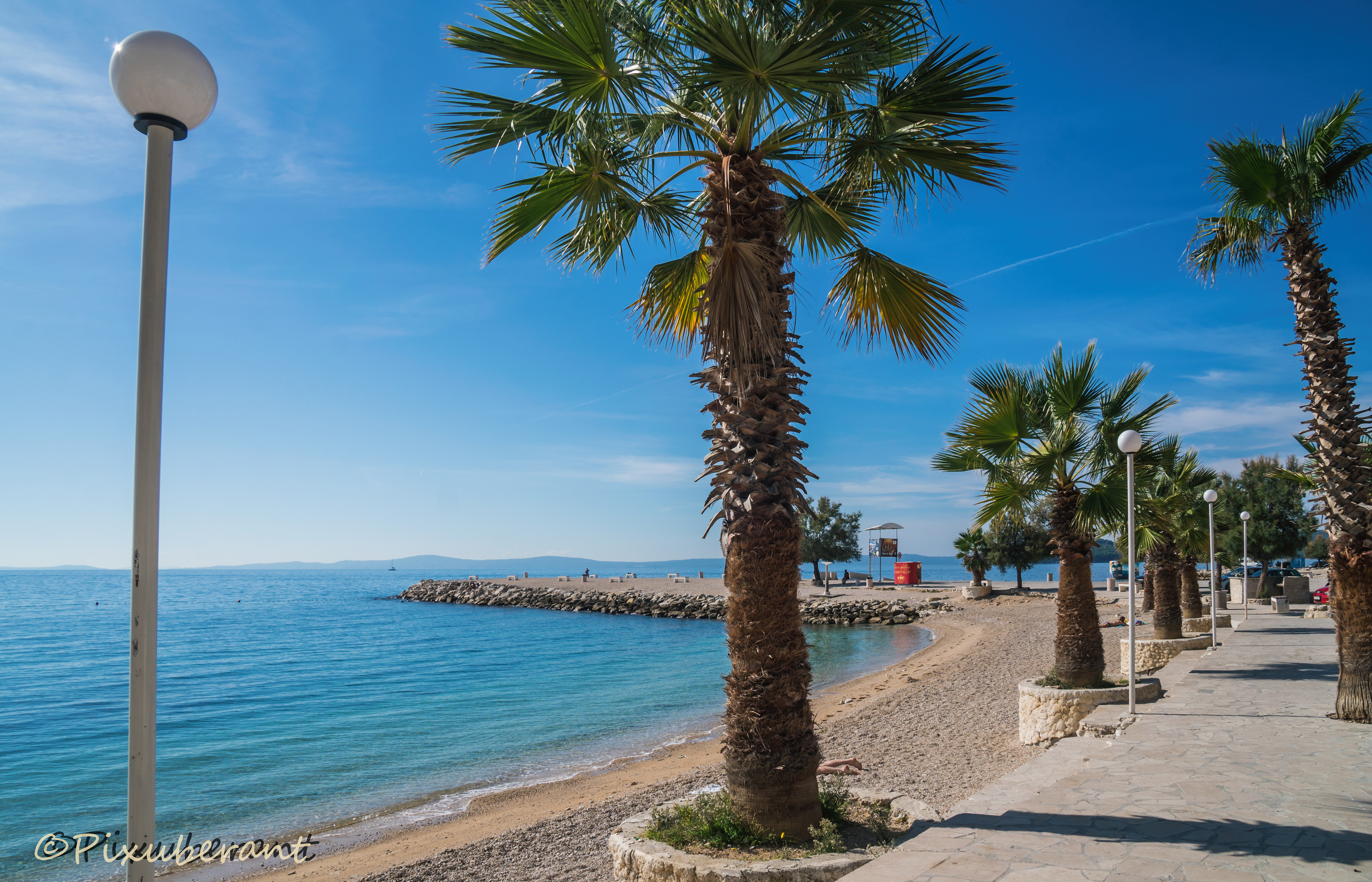 Promenade walk along Marjan Park shoreline