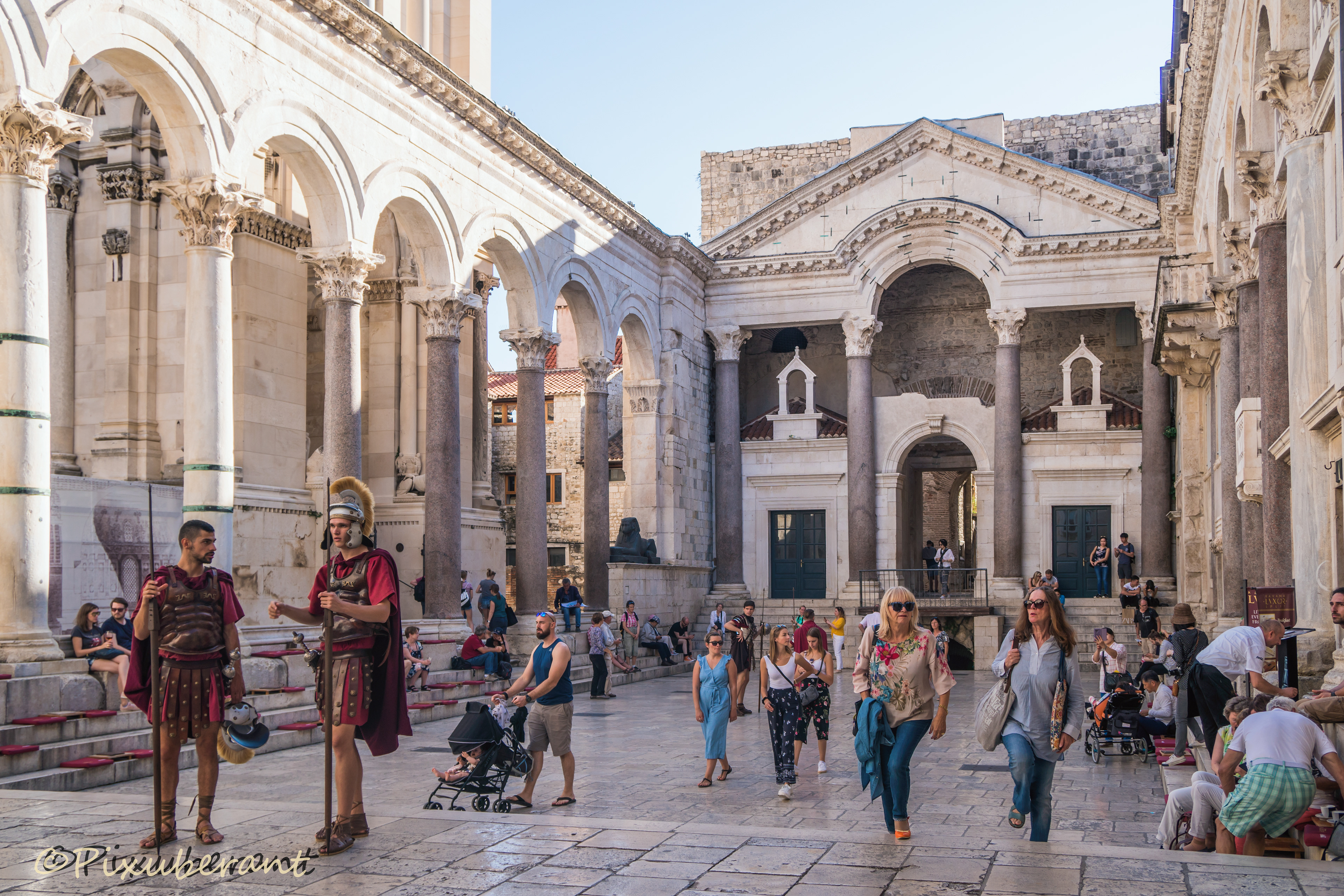Tourists in the Diocletian palace