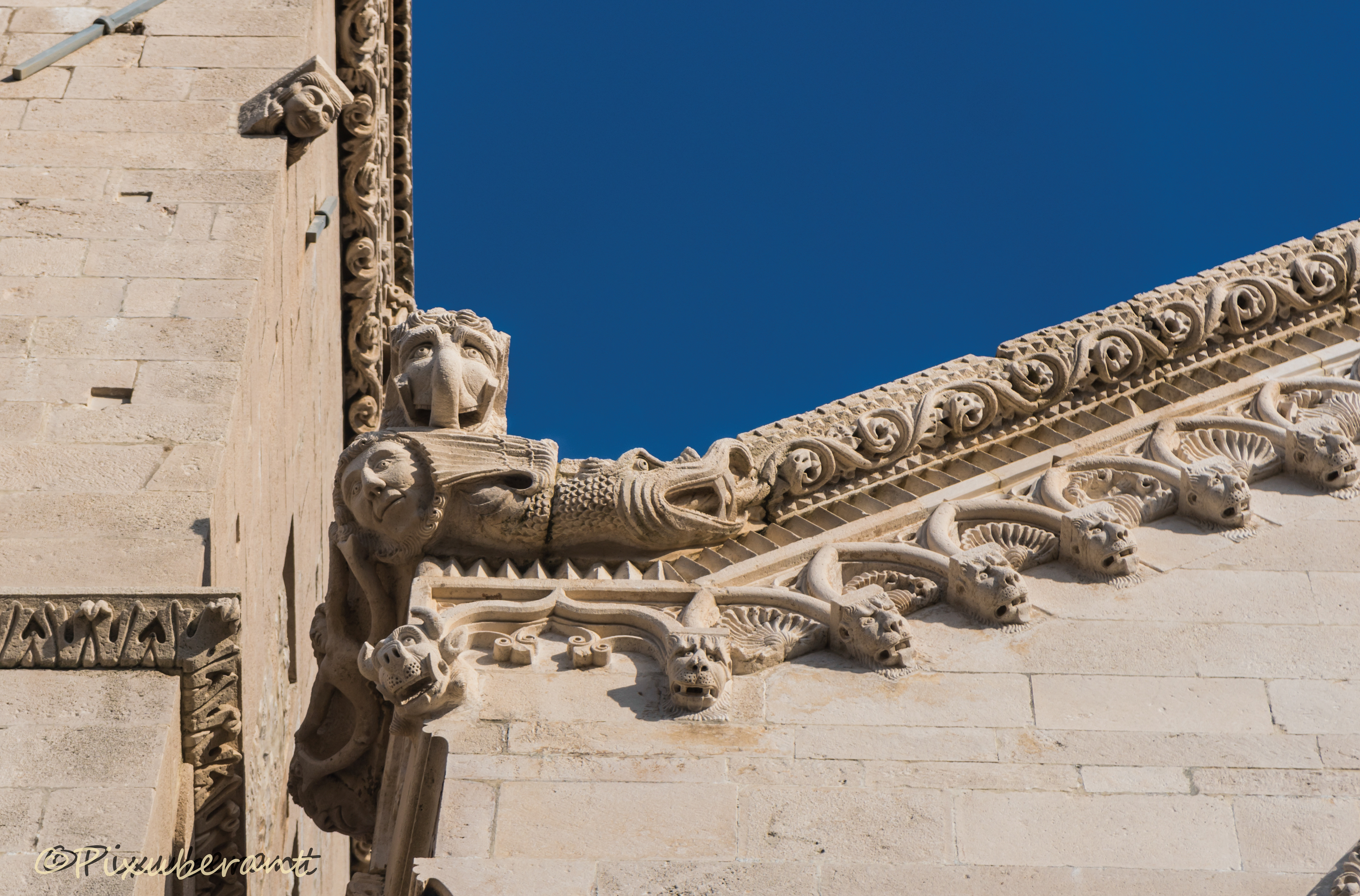Gargoyles on Korcula Cathedral