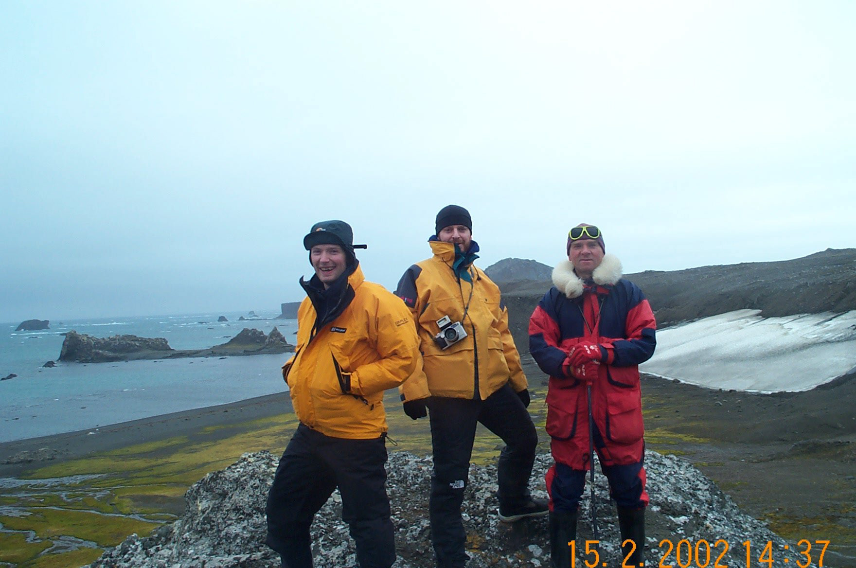 Steve, Darren and Russian Guide Valery on our hike of King George on Day 1