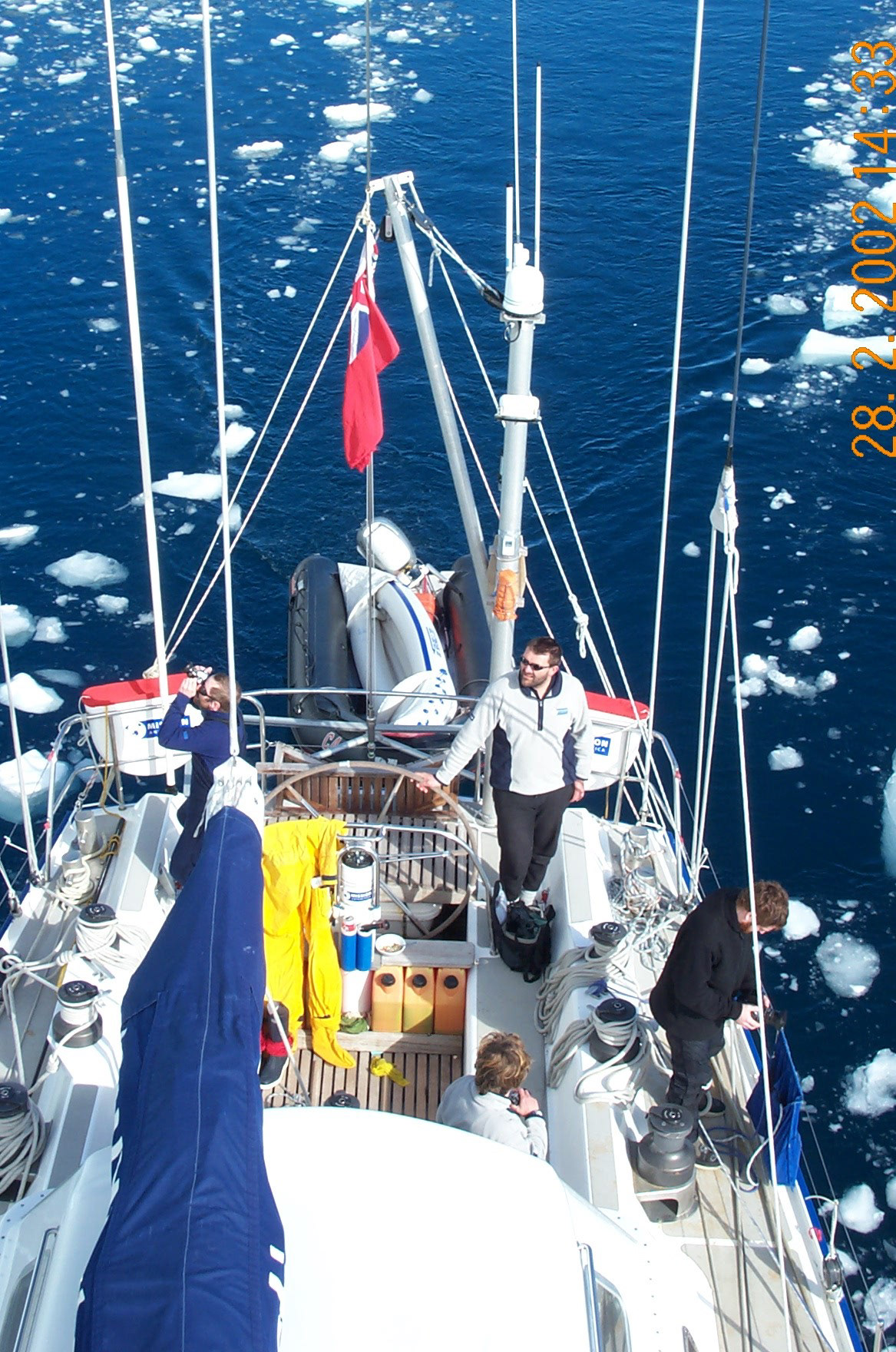 Andy at the helm