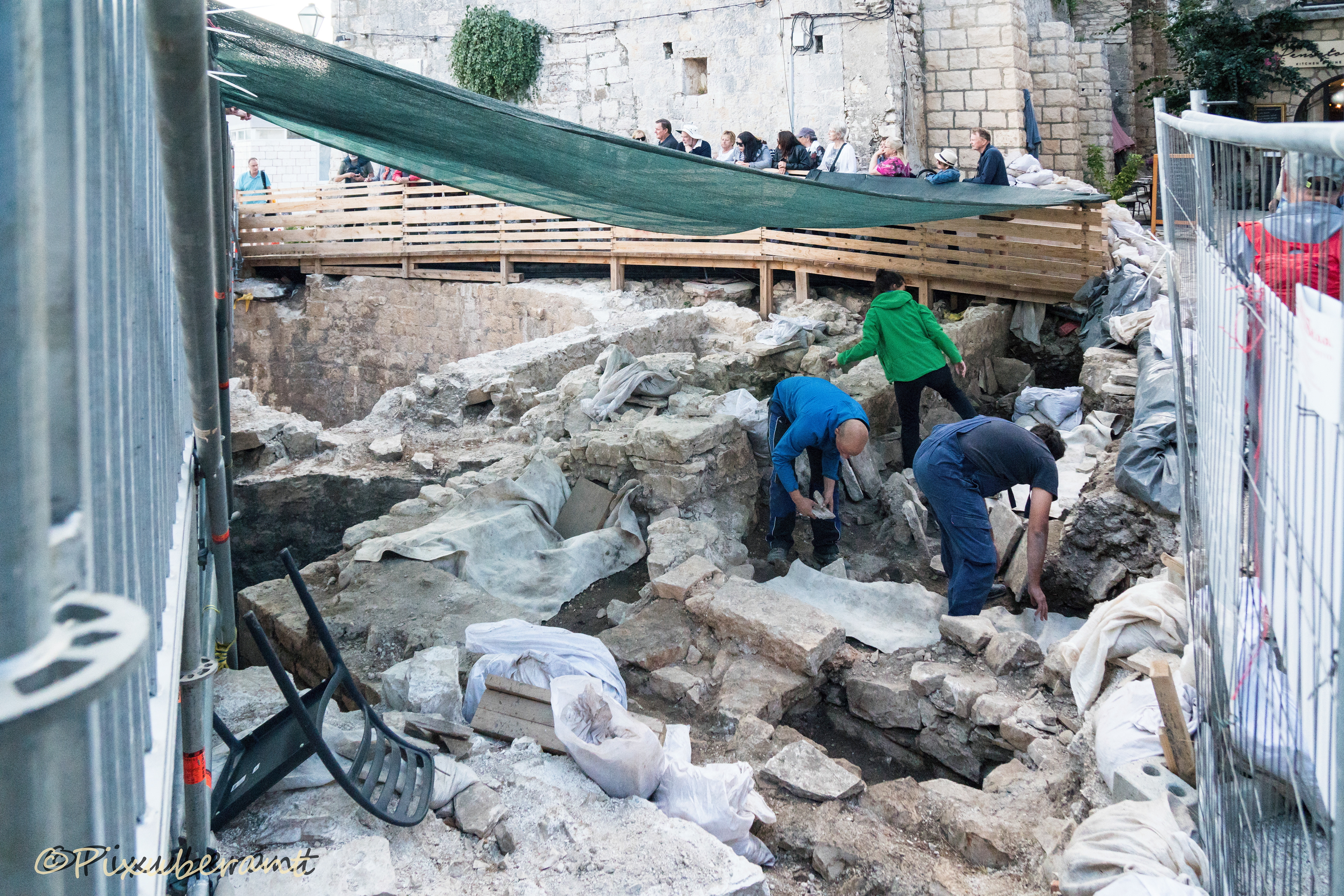 Roman Ruins being excavated
