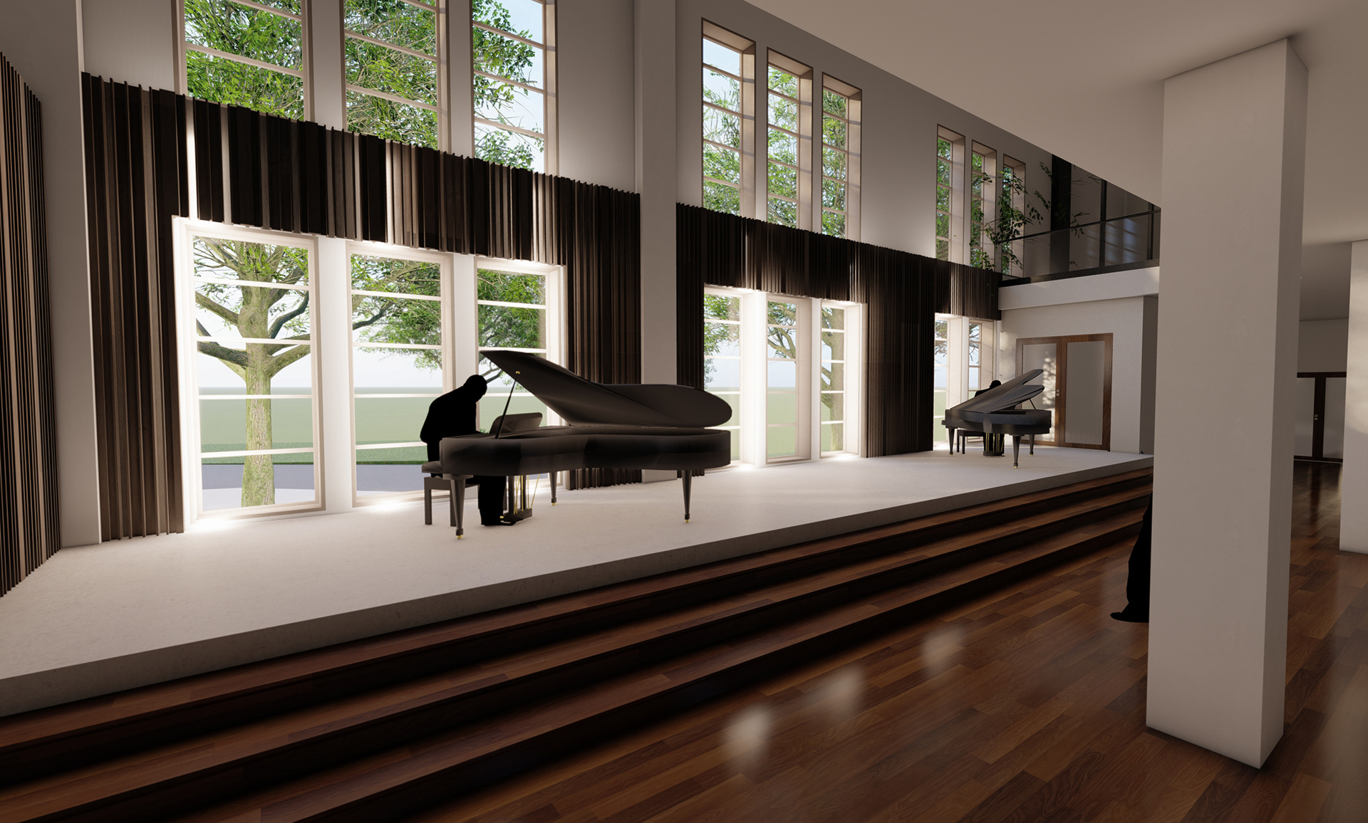 GROUND LEVEL LOBBY STAGE