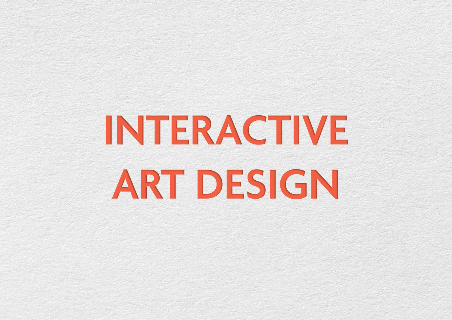 Interactive Art Design