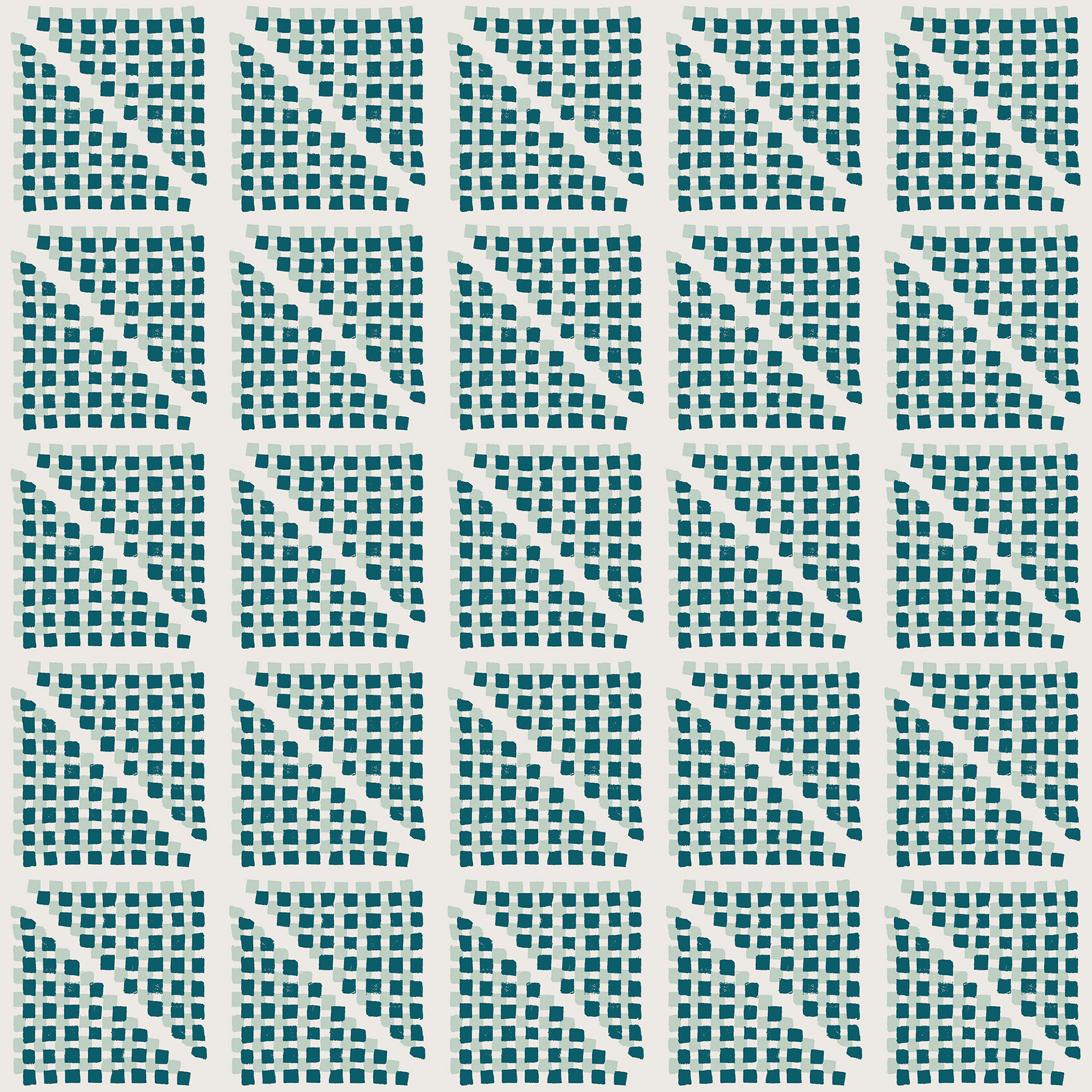 Checked Blocks in Teal