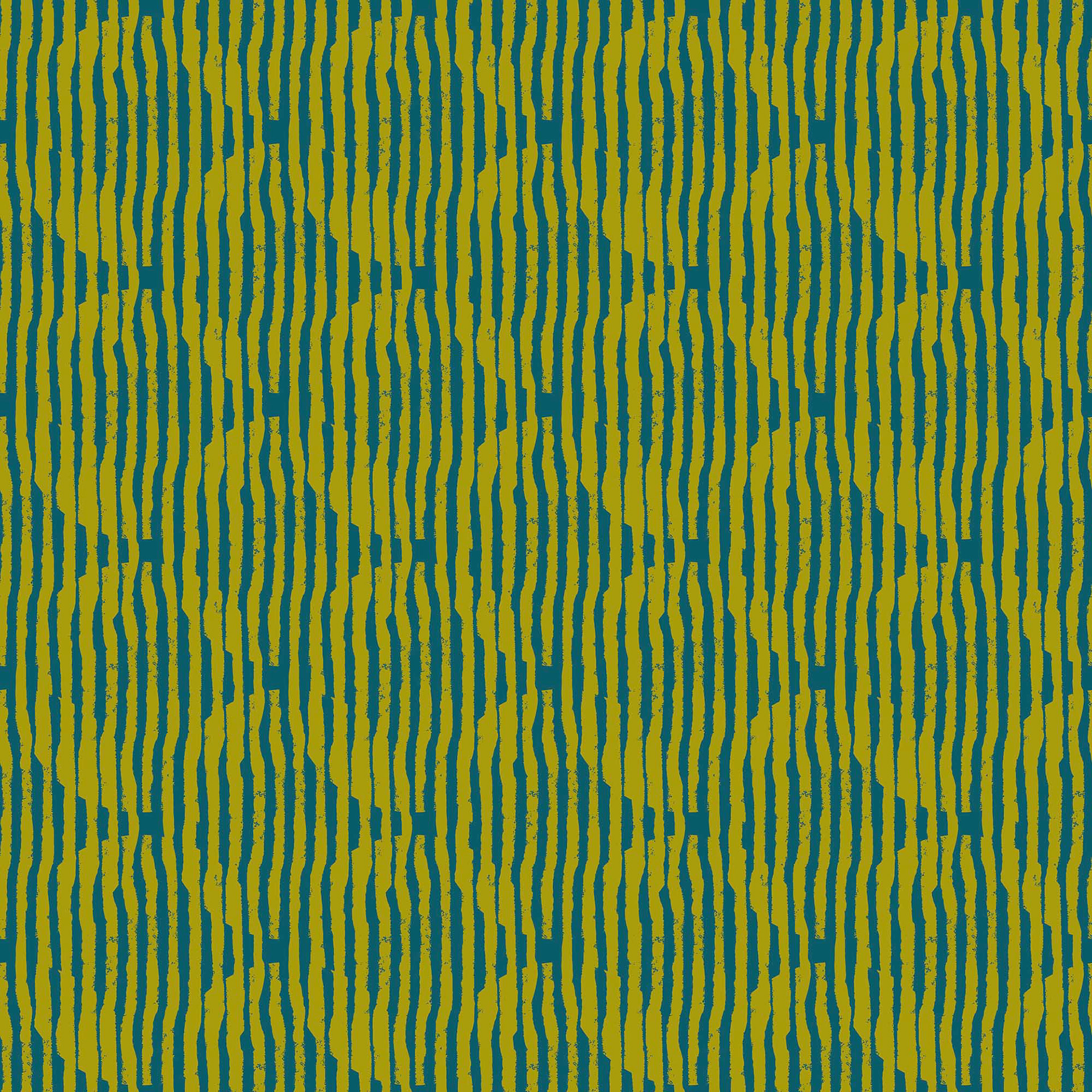 Overlapping Circles in Ochre and Teal