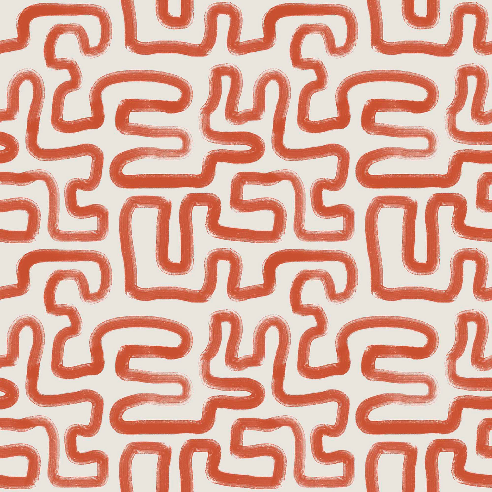 Winding in Red Orange