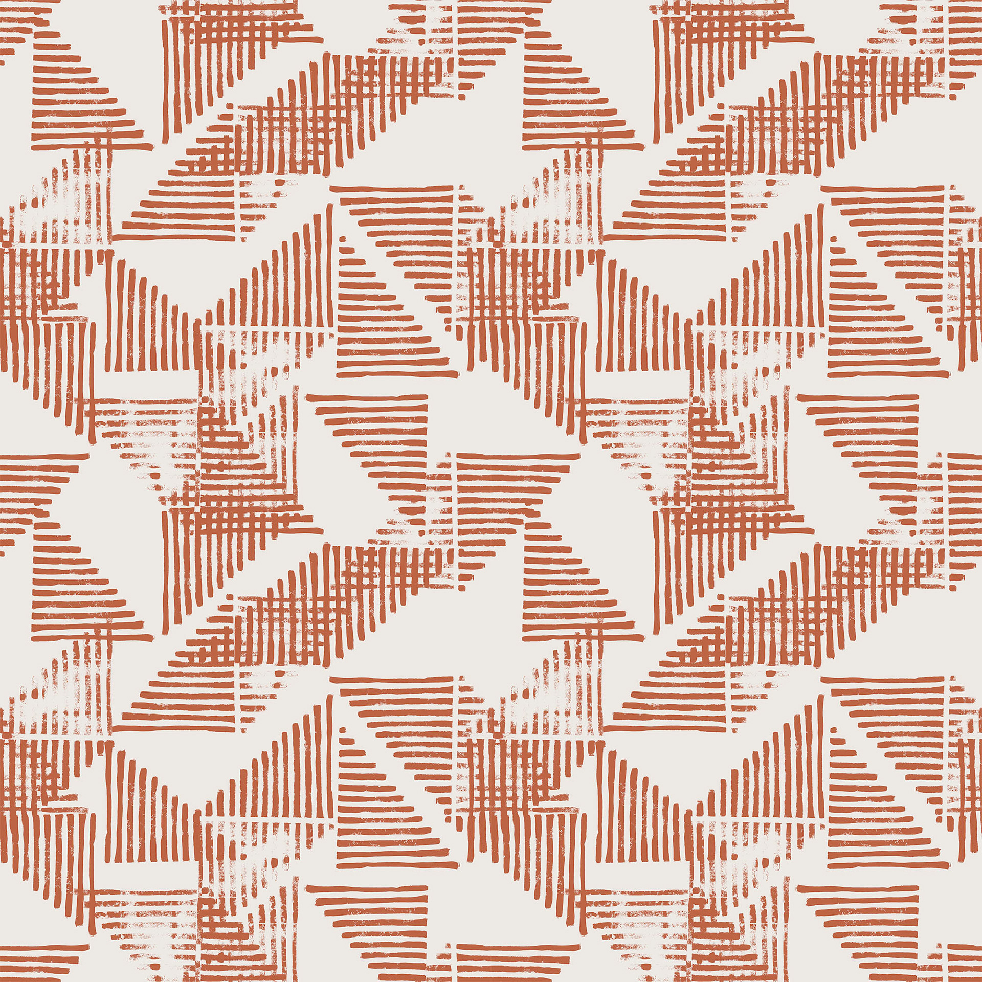 Striped Triangles in Terracotta
