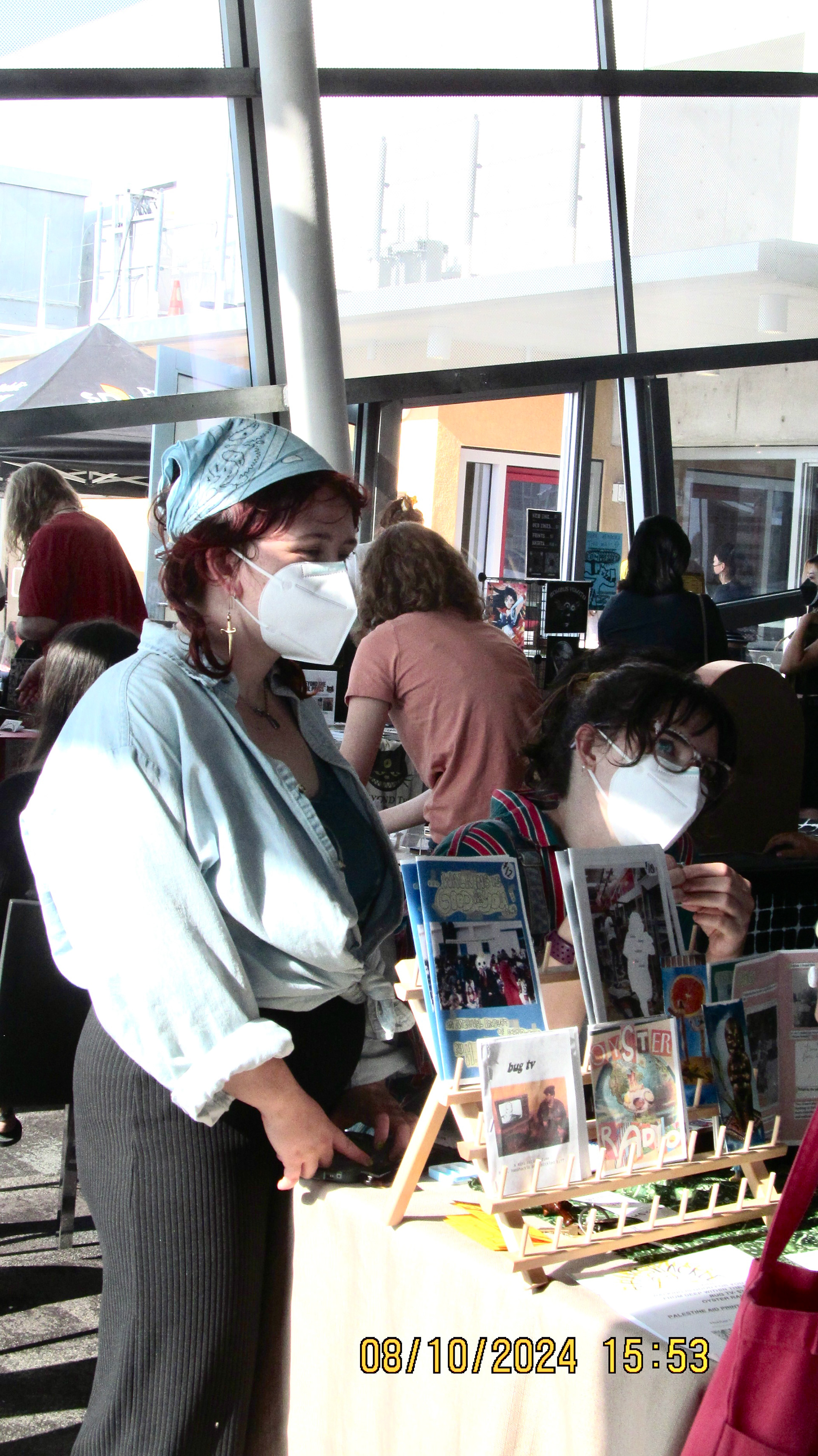 The artists tabling at Compressed Zine Fest, 2024.