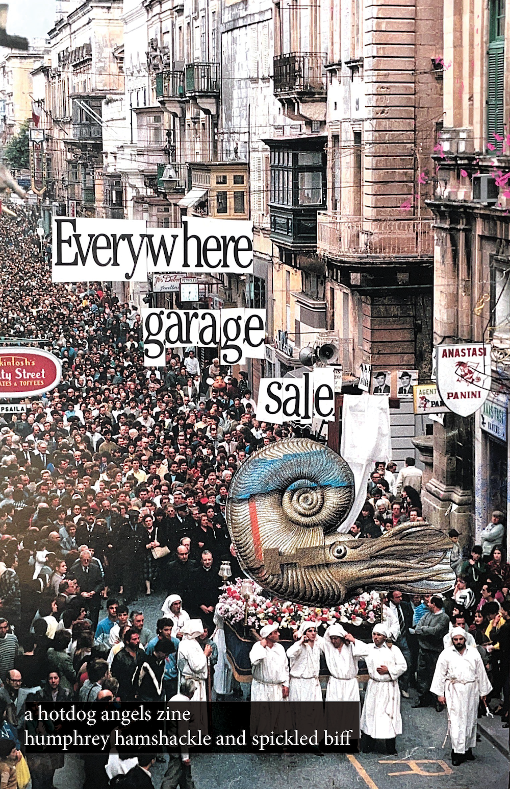 Collage zine "Everywhere Garage Sale," HAZP 2025.