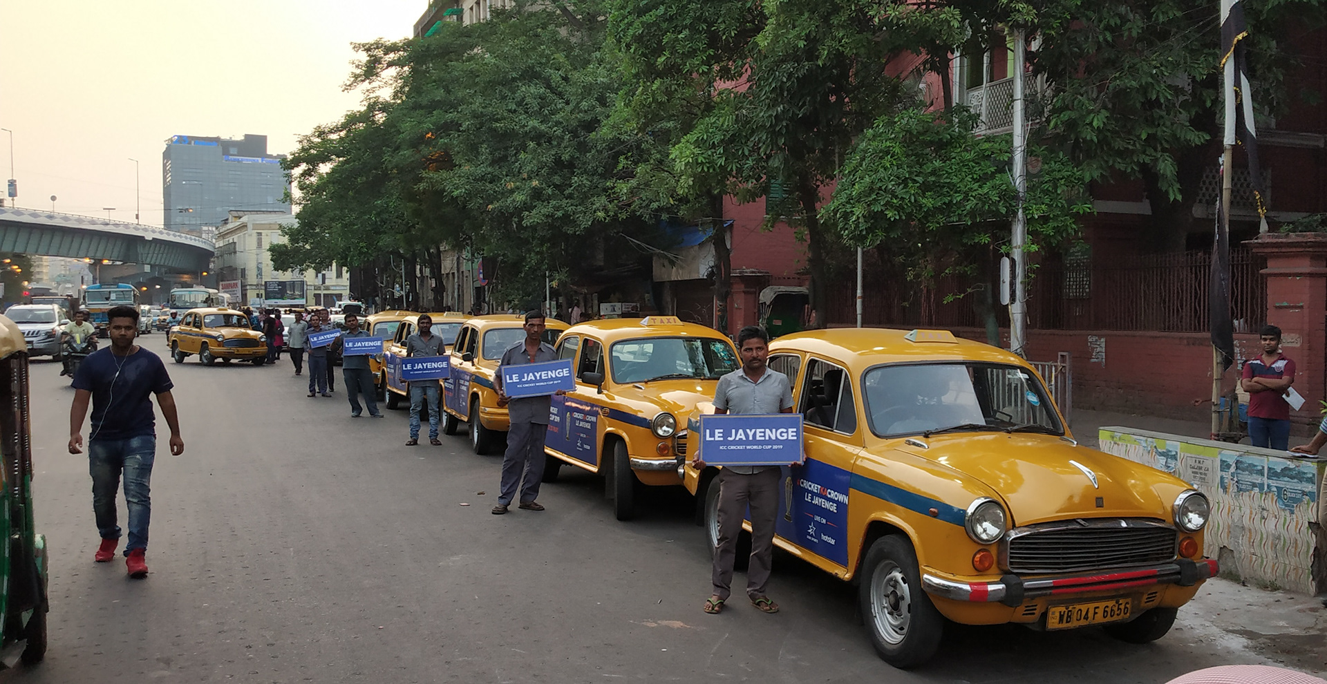 Placards to cheer up Indian Team