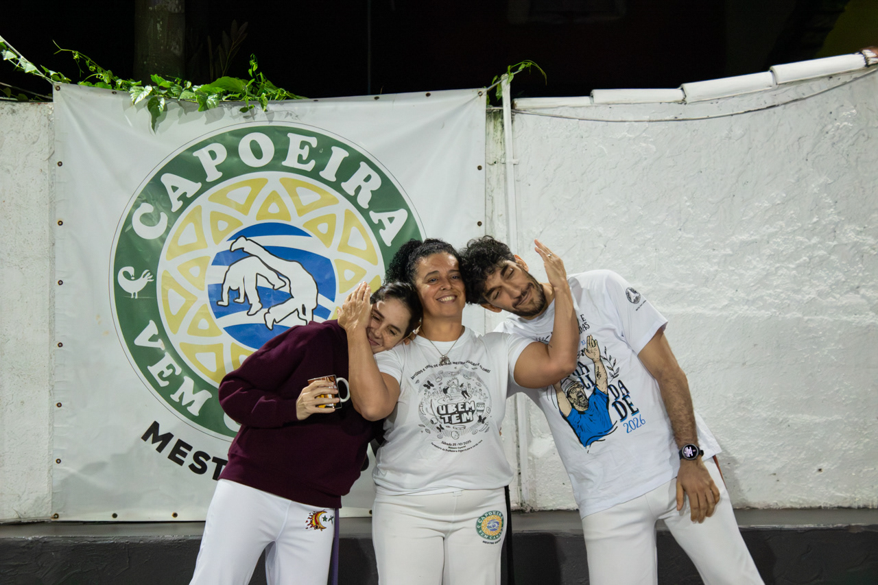 Profª Maria Flor, Mestra Jujuba e Mestre Ruan de Vargas