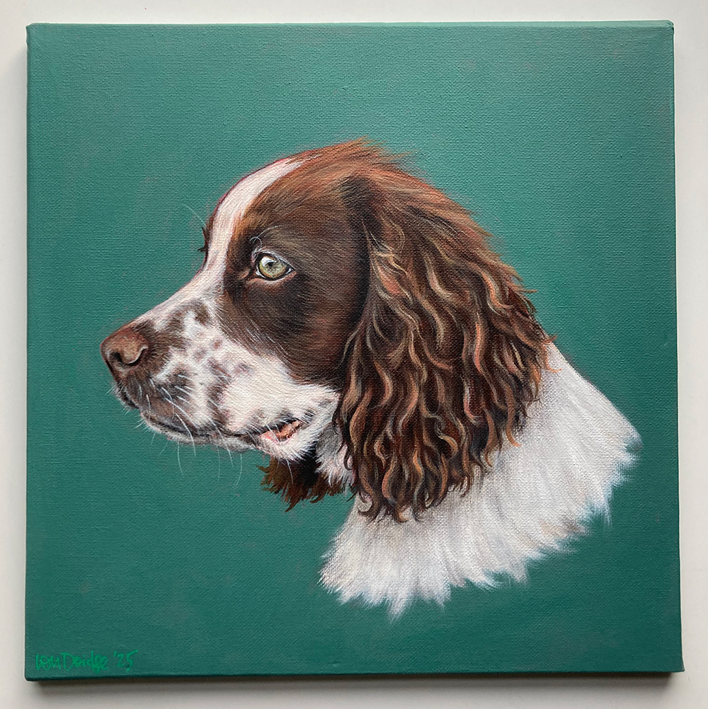 Side profile on 30cm x 30cm canvas