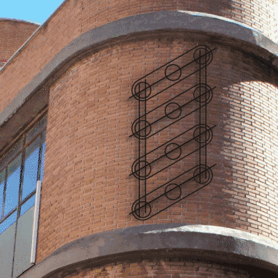 neon signage facade montage