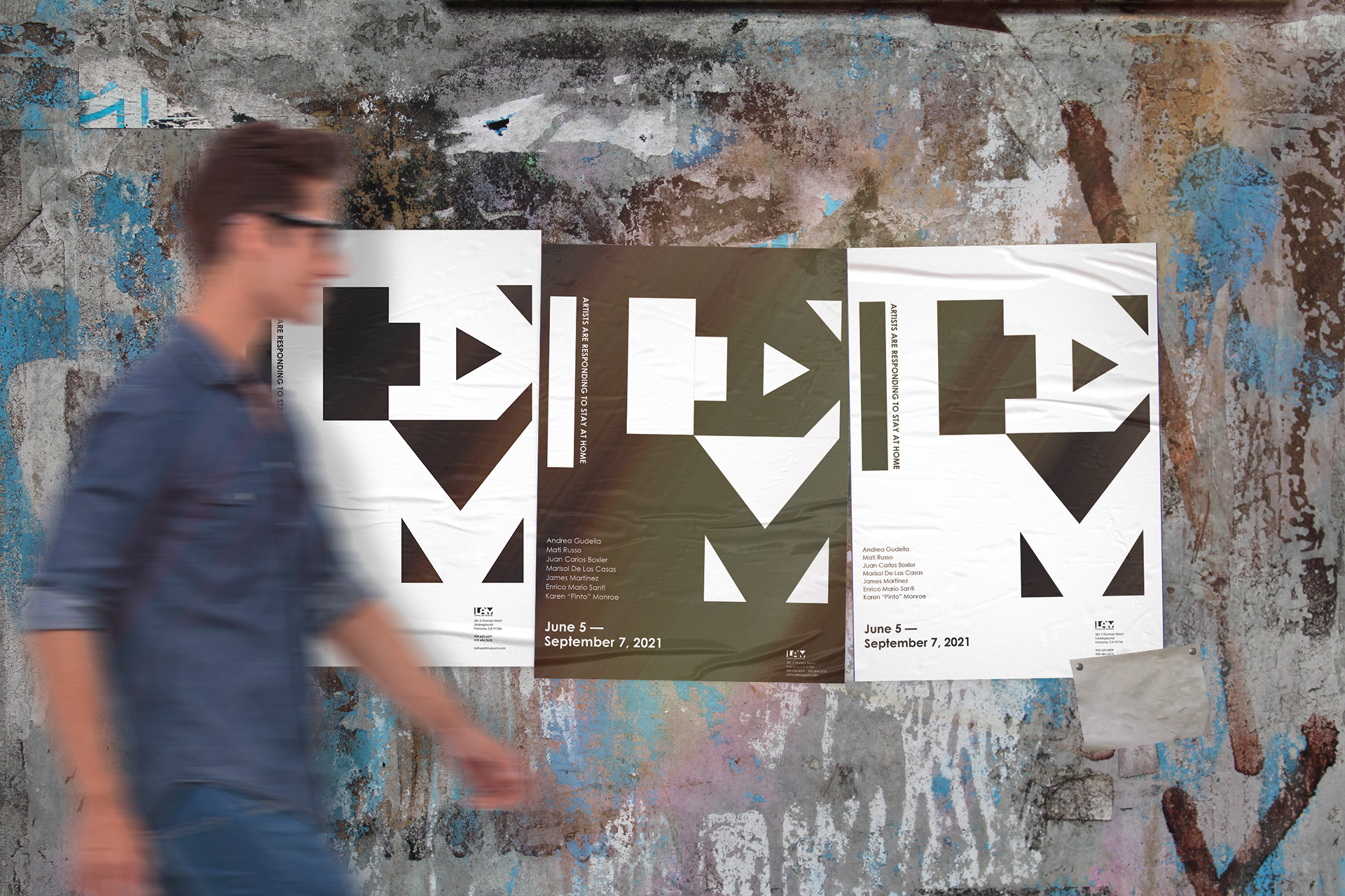 Mock Ups of Latino Art Museum promotional poster