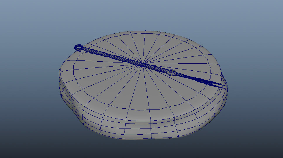 Fisherman's Twin Headed Spear Wireframe