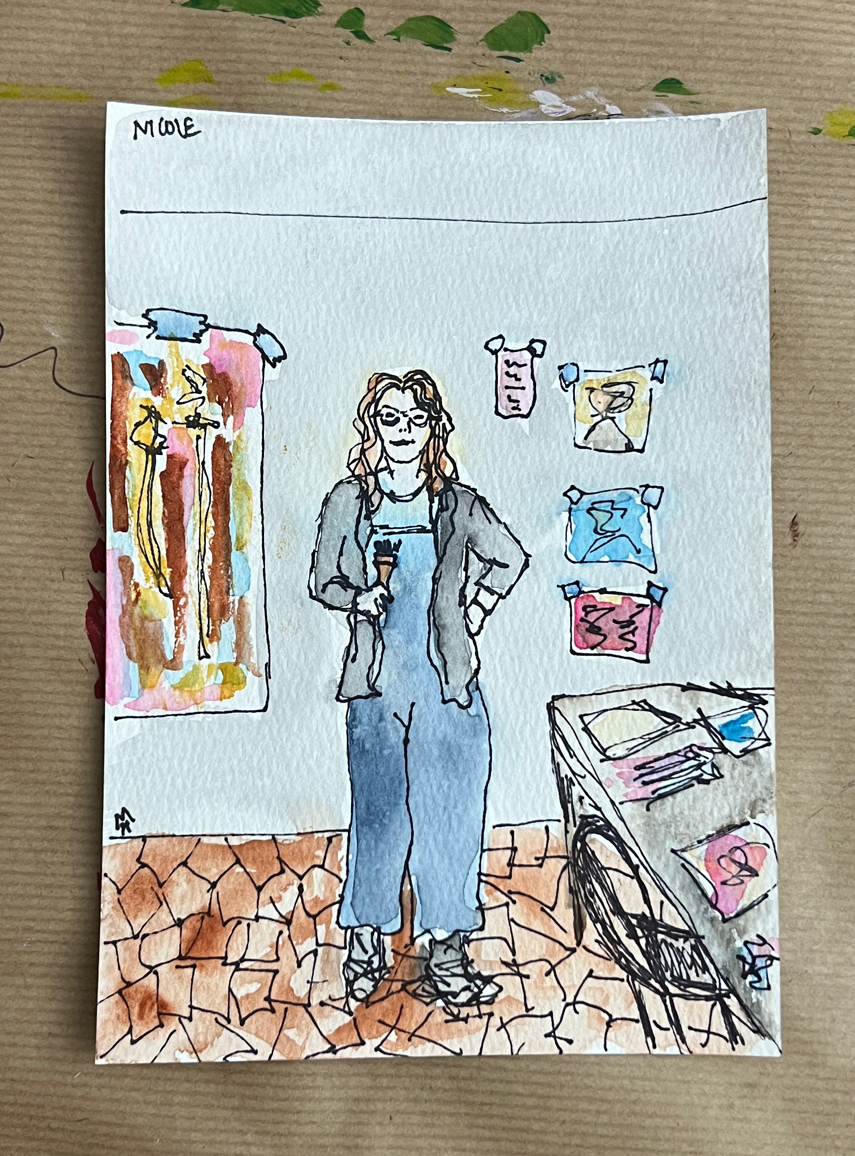 Self-portrait sketch