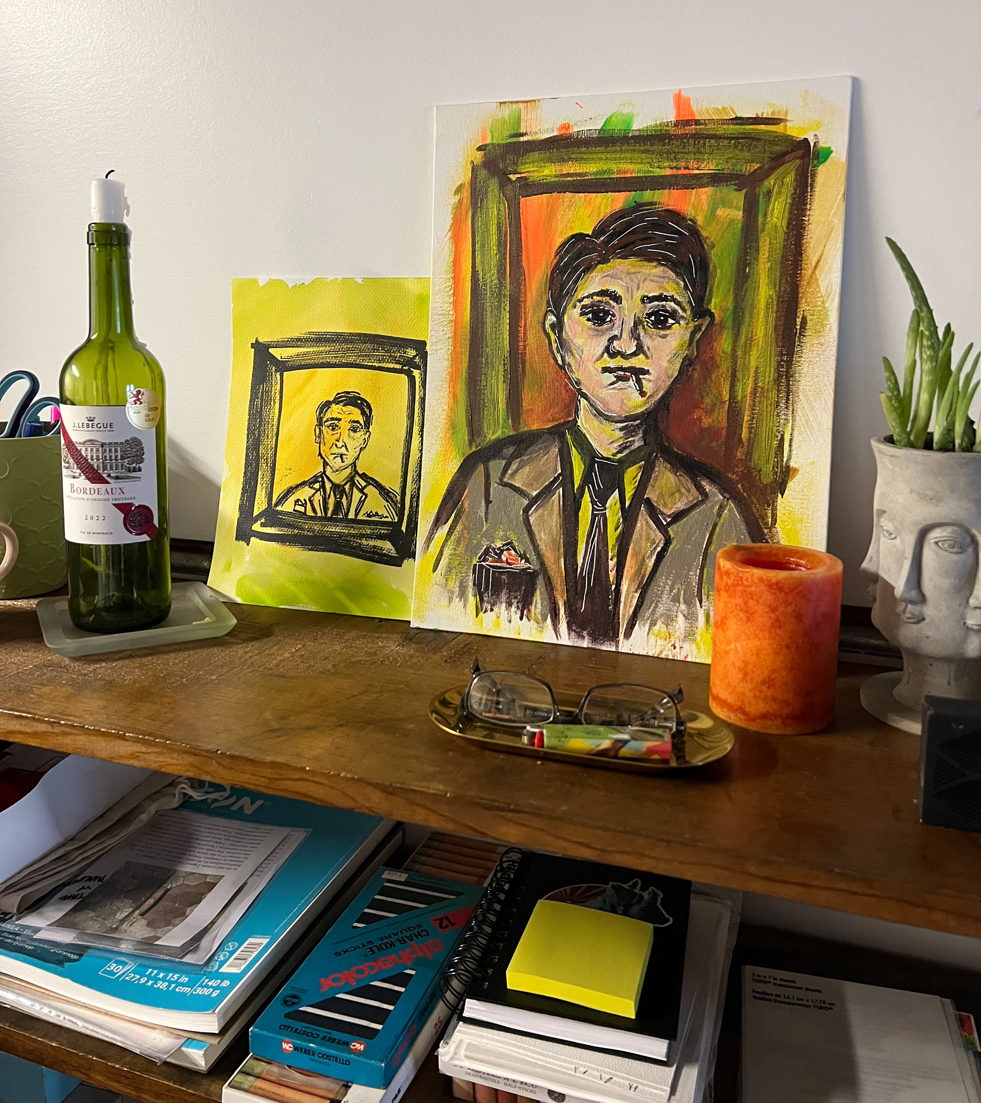 Lee sketch and painting