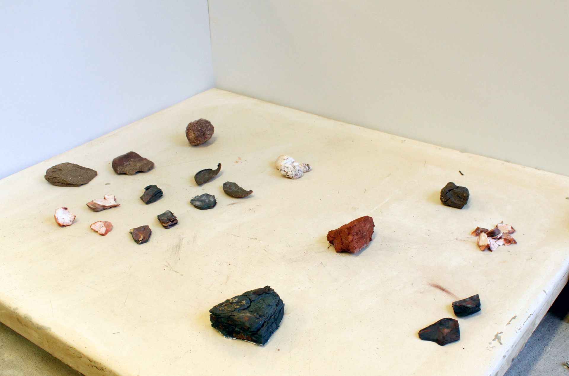 Sorting Pieces post firing.