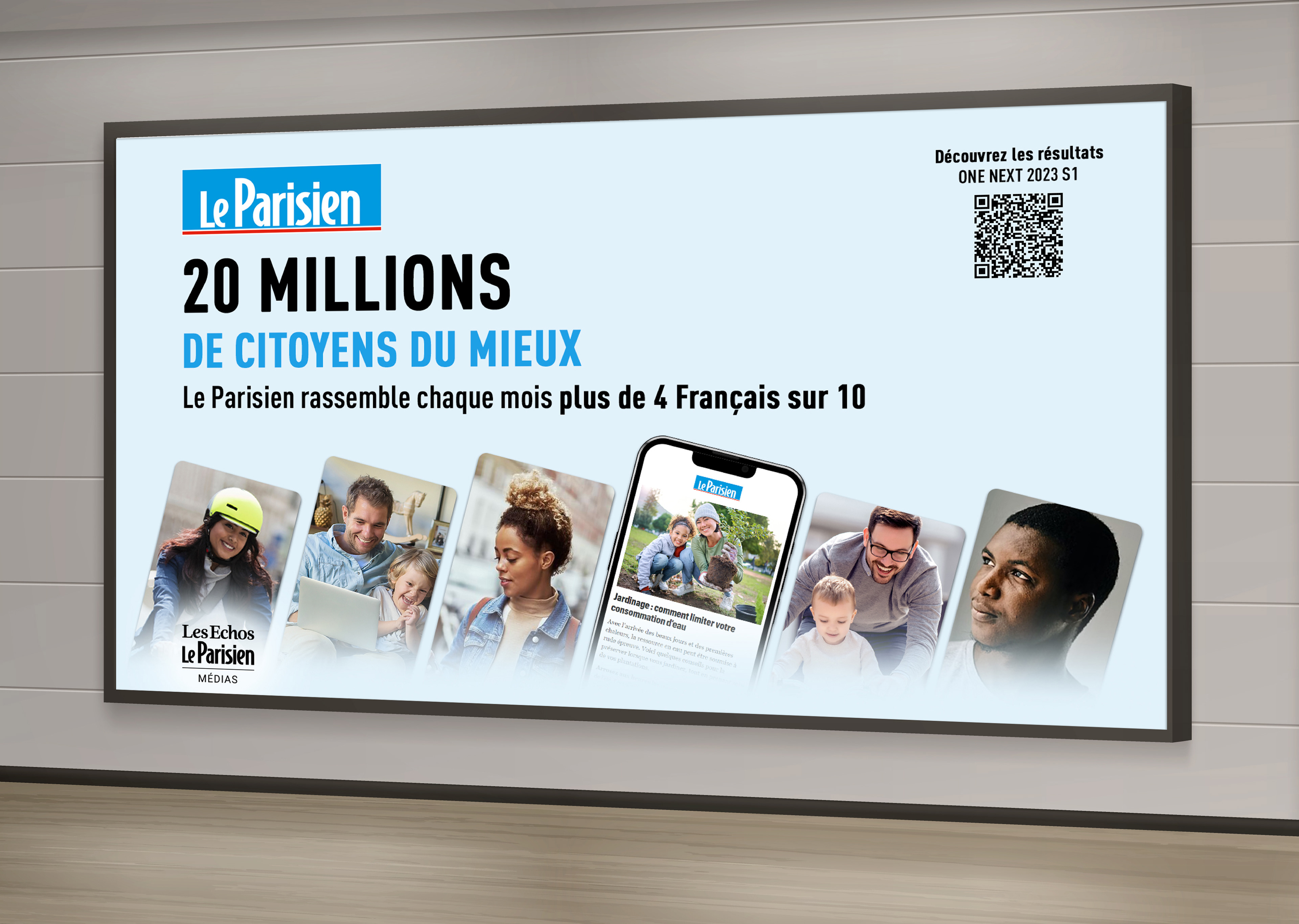 Affichage Interne Le Parisien : Résultats OneNext 2023