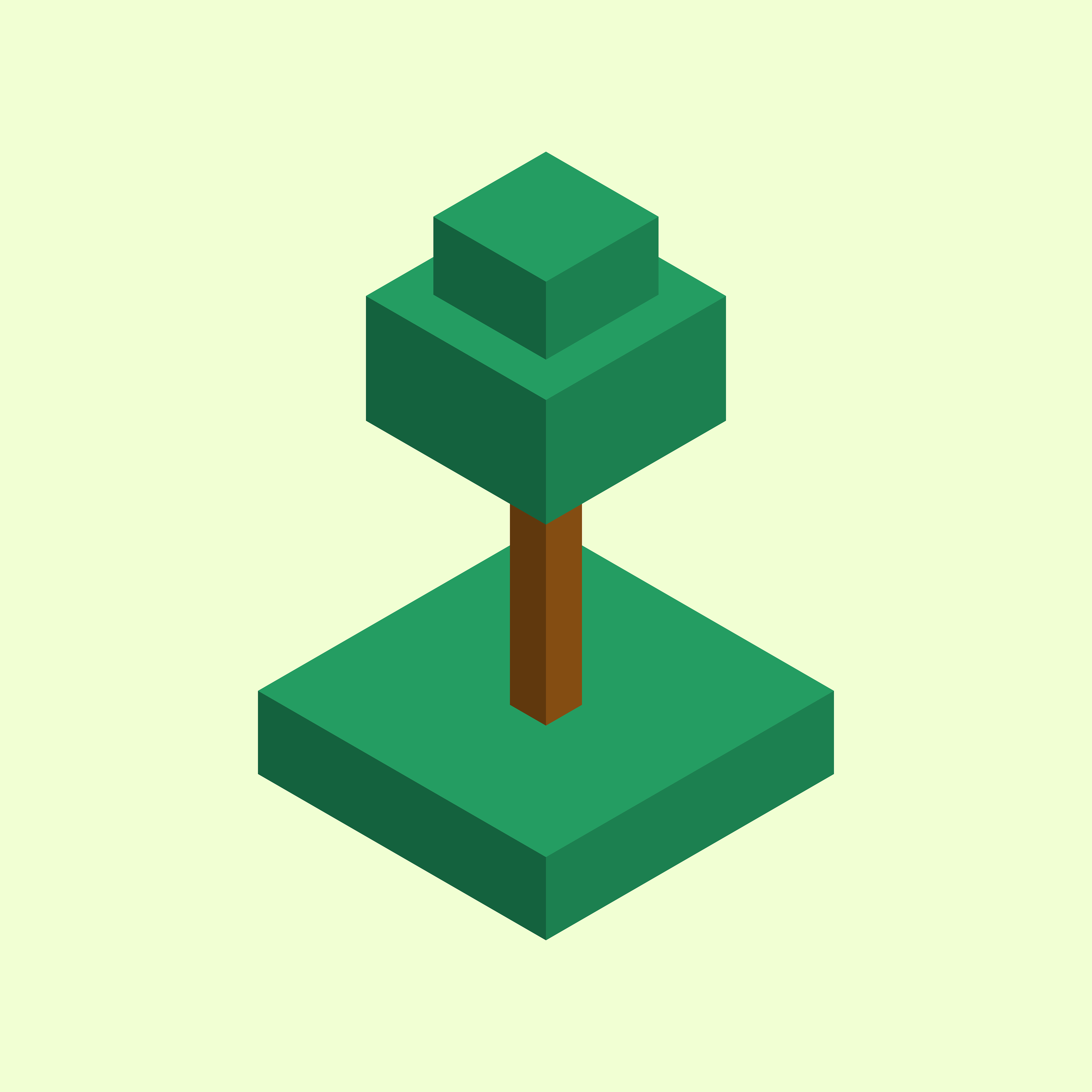 Isometric tree (Illustrator)