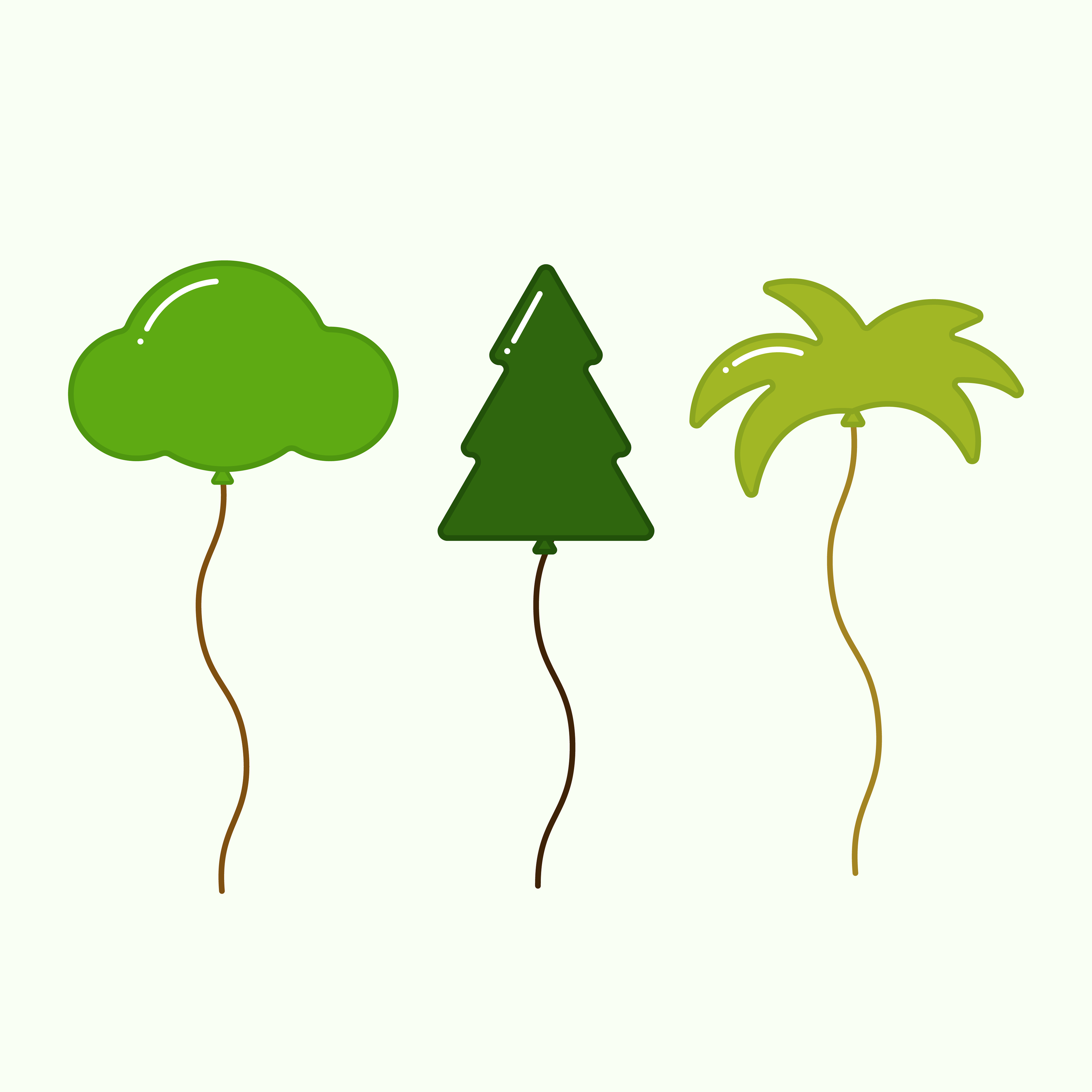 Balloon trees (Procreate)