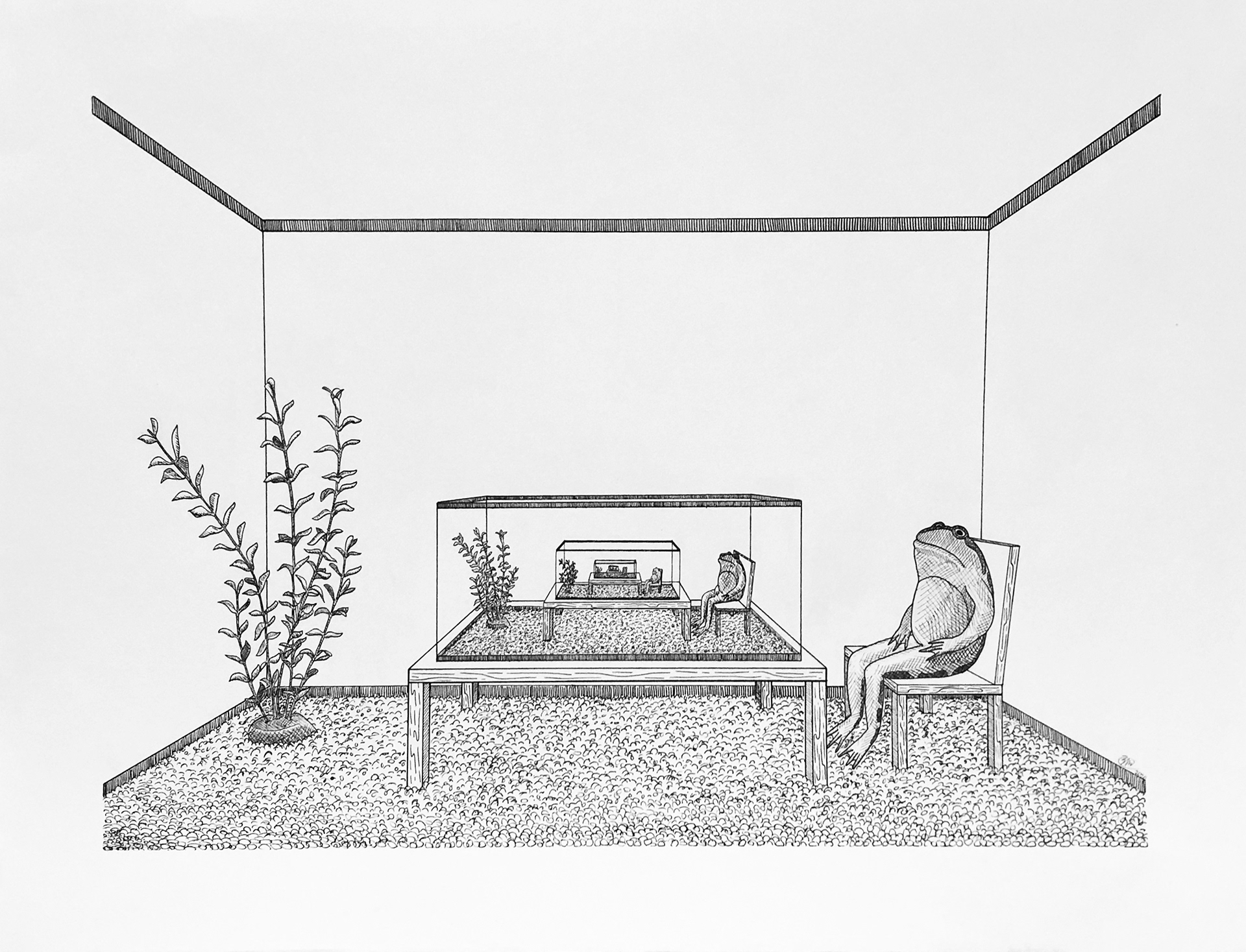 "Tank" – pen on paper (24"x18")