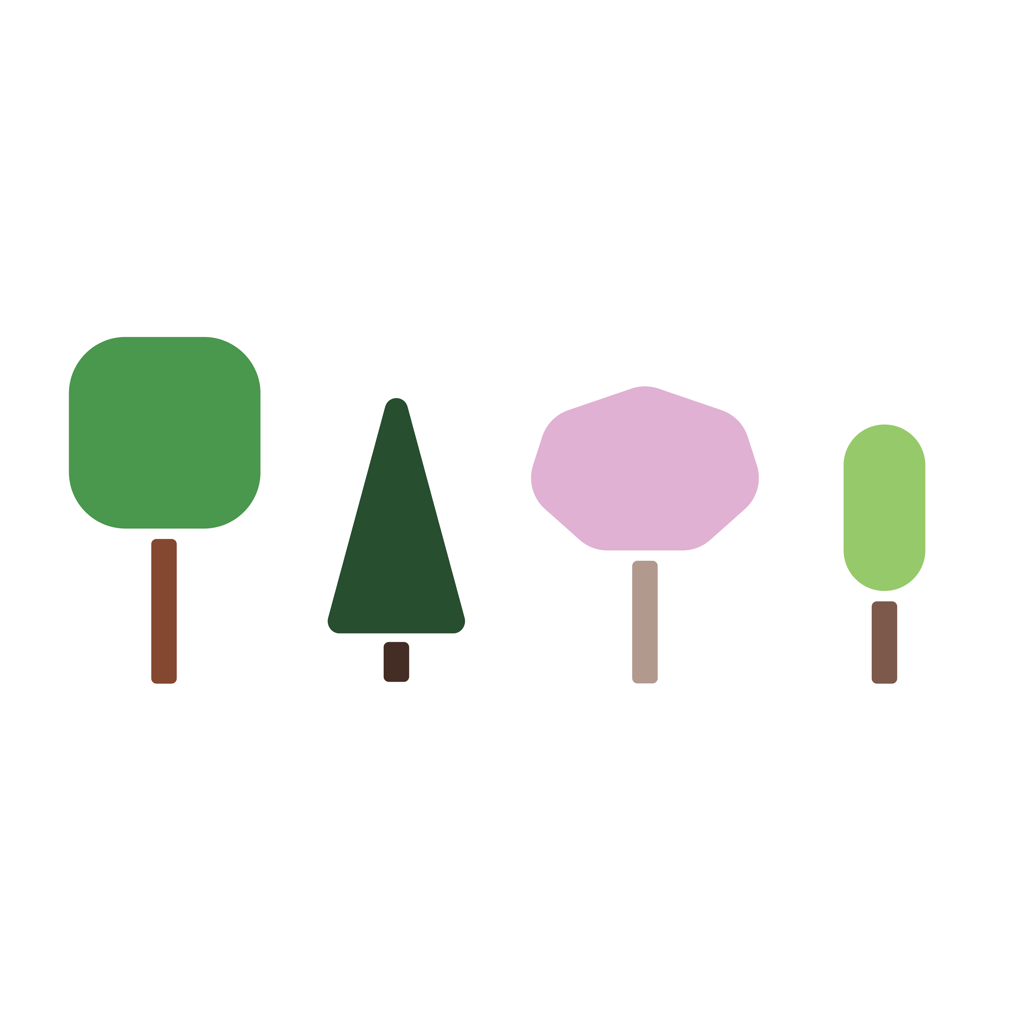 Tree icons (Illustrator)