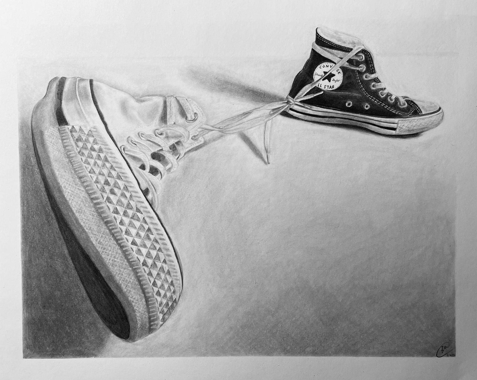 "A Love Affair" – graphite on paper (13"x10.5")