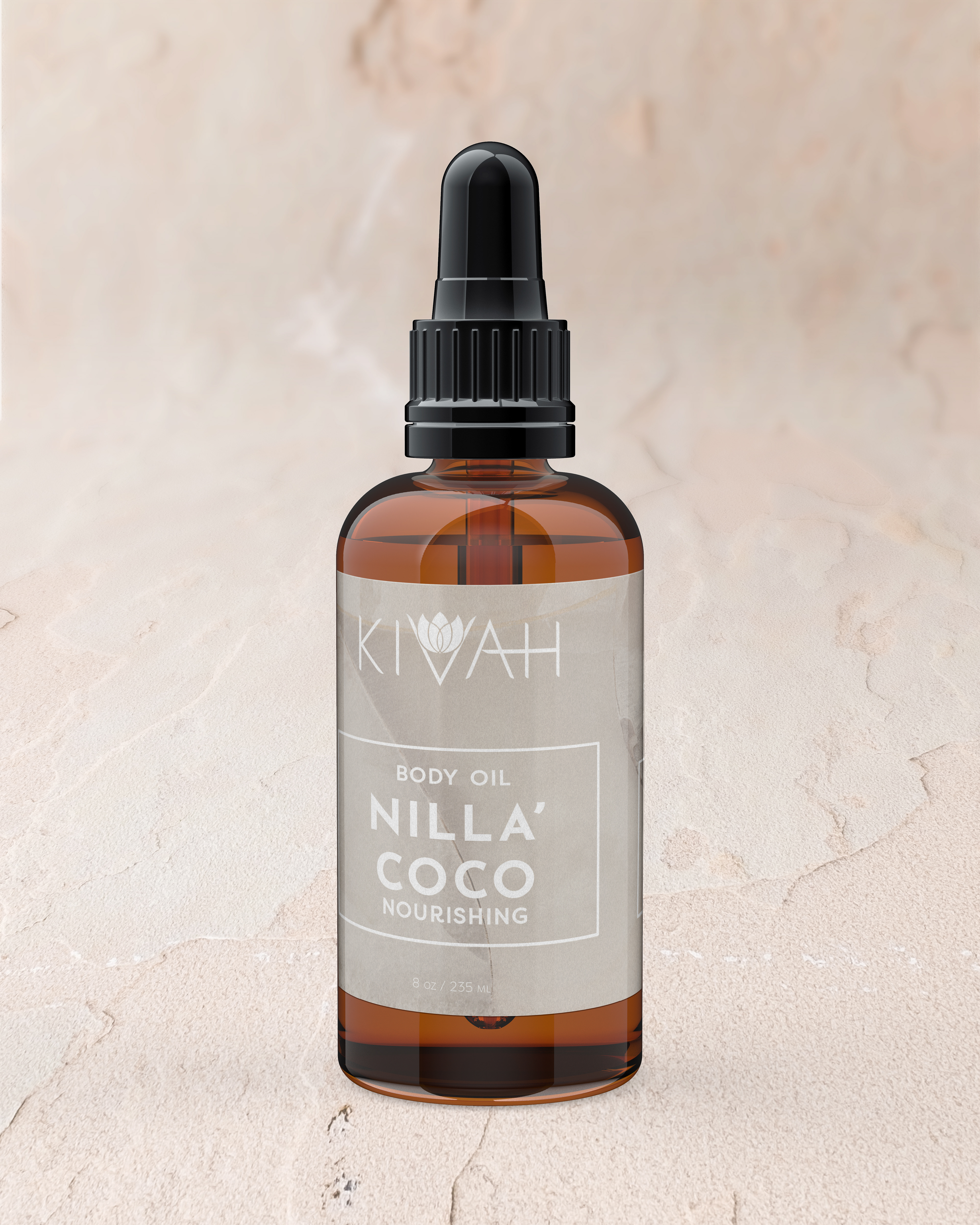 Nilla' Coco Body Oil Label
