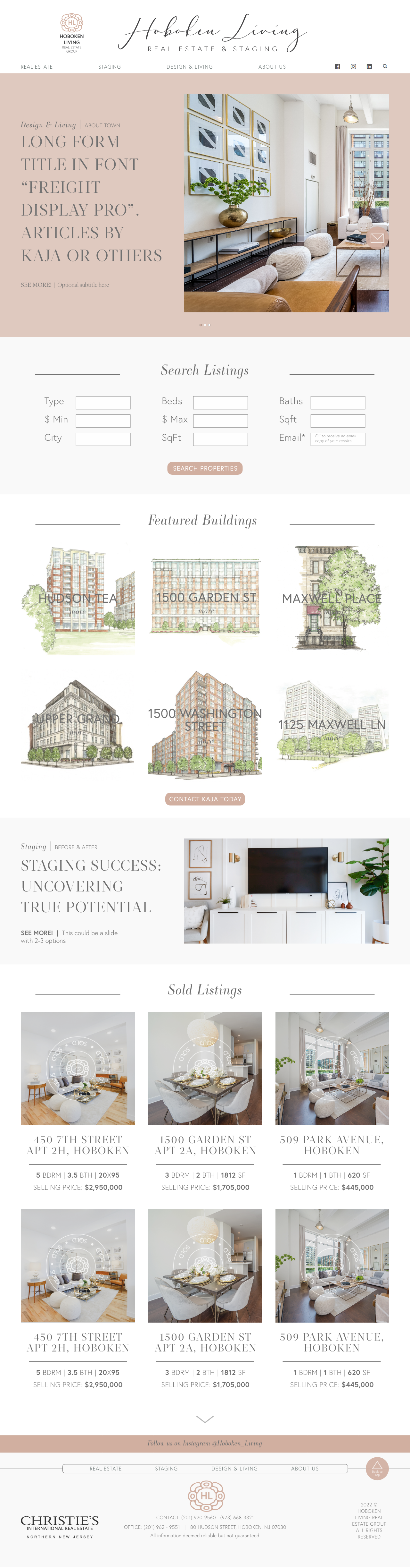 Real Estate Site UI Prototype