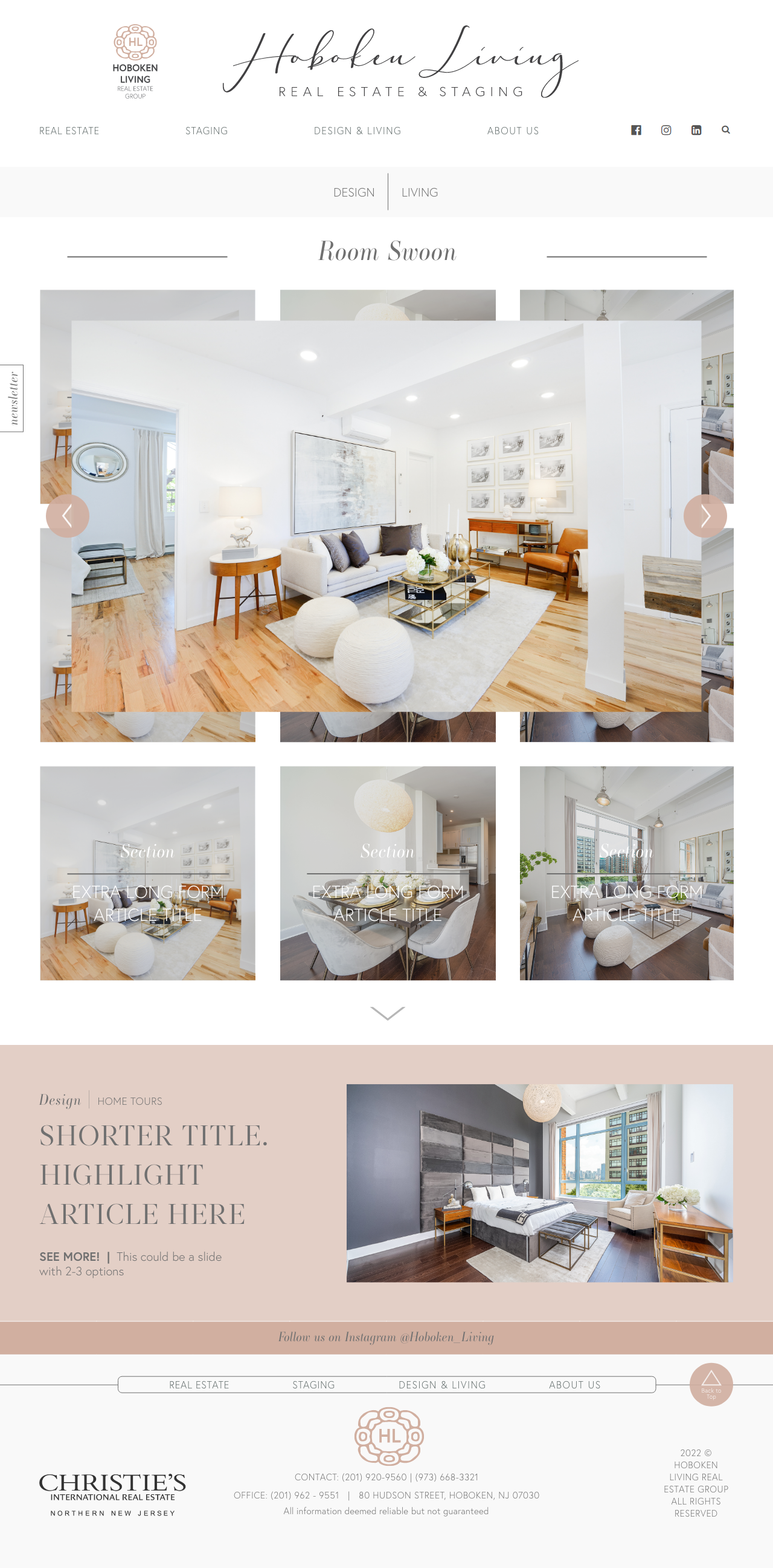 Room Swoon Page UI Prototype