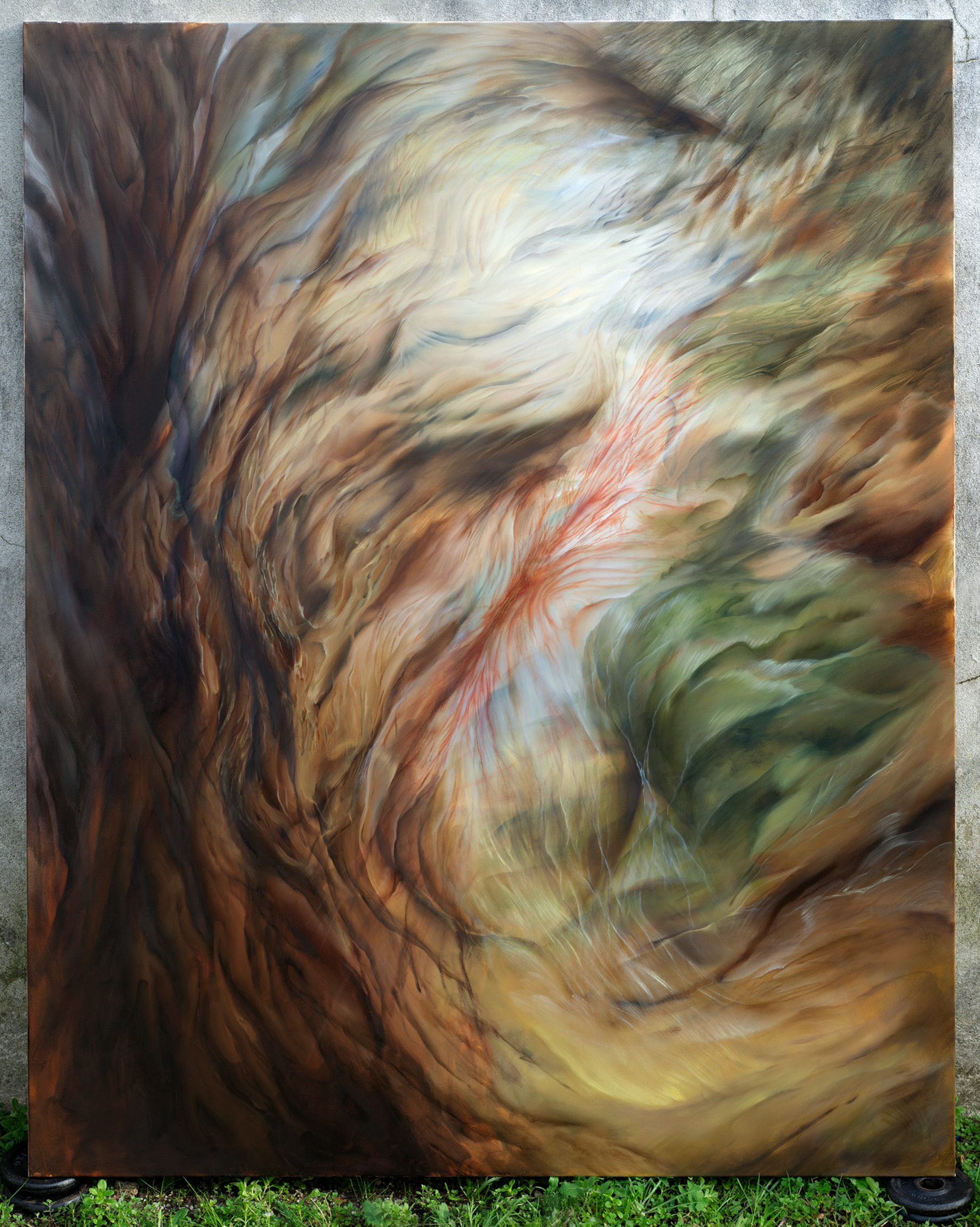 Red Fish, 2023, 162x130 cm, óleo sobre tela