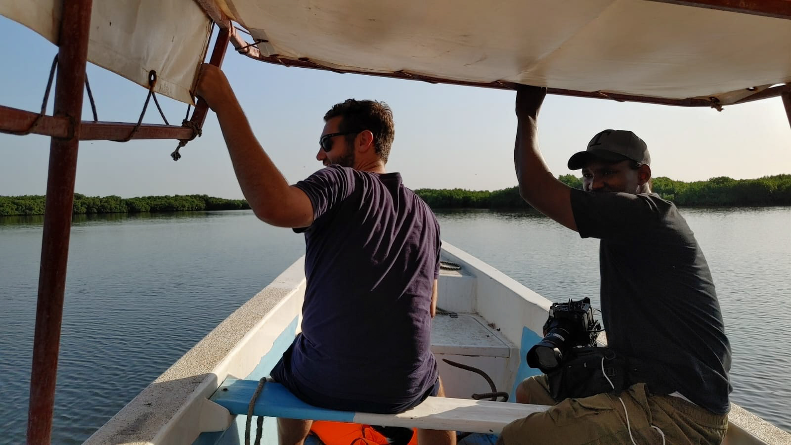 Location scouting in Sine-Saloum, Sénégal