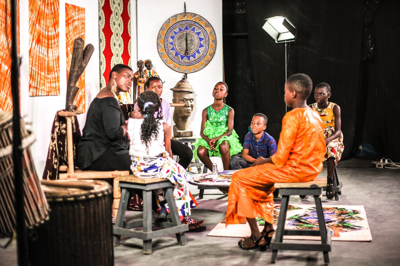 Between takes in Abidjan, Côte d’Ivoire 